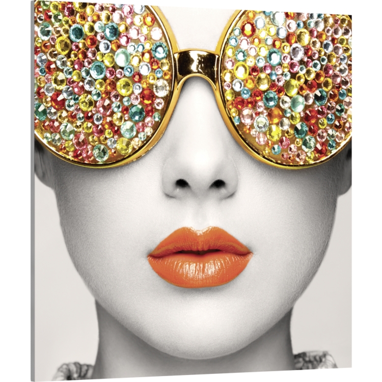 Vector Frame Edge Square S-02 Fabric Poster Display 1