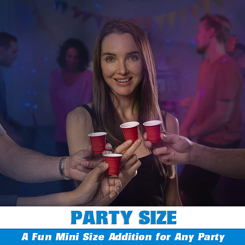 2oz Mini Disposable Plastic Shot Glasses 10