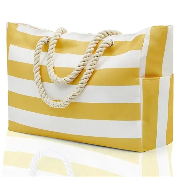 Colorful Large Zipper Beach Totes, custom tote bag with logo imprint 6