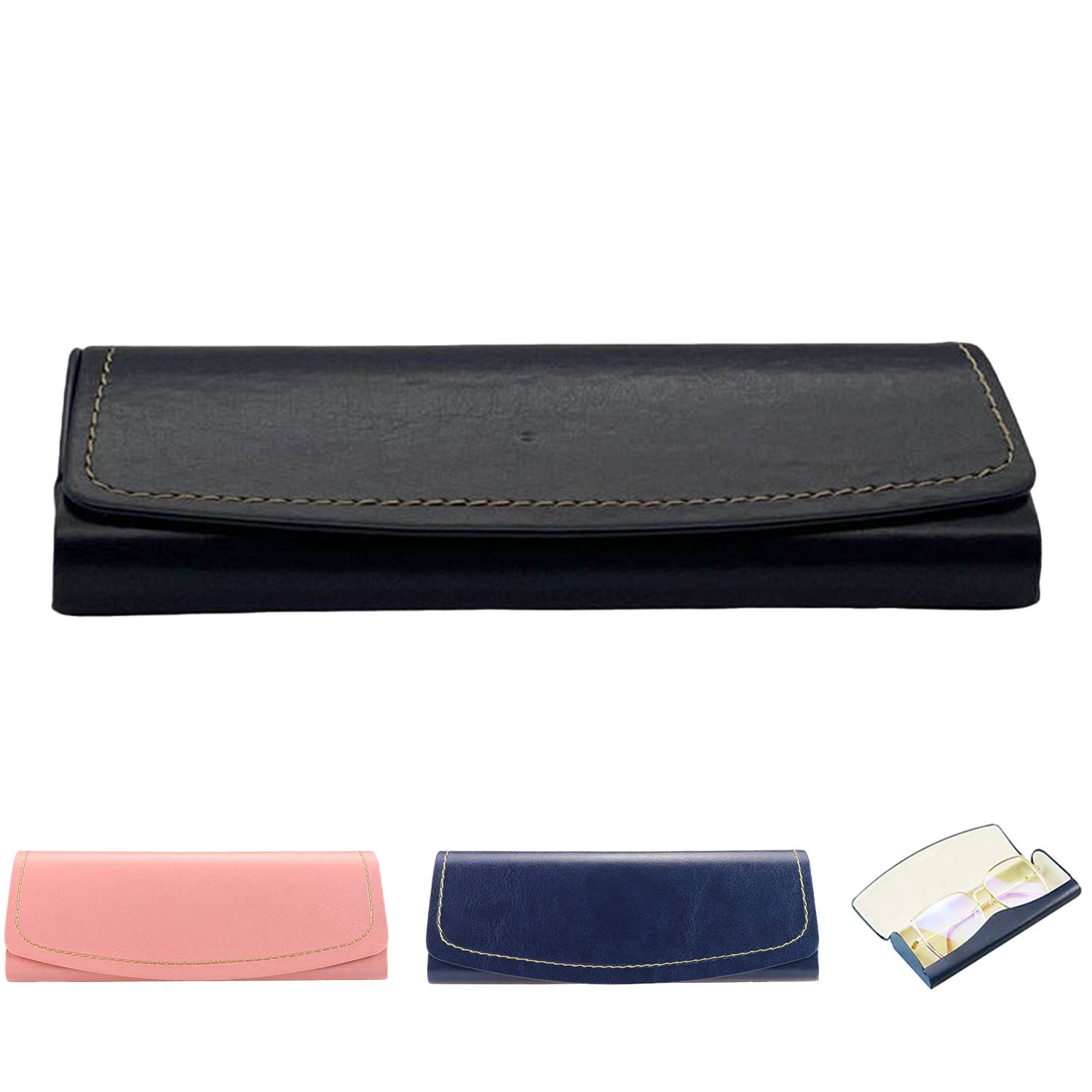 Portable PU Leather Sunglasses Eyeglass Case 9