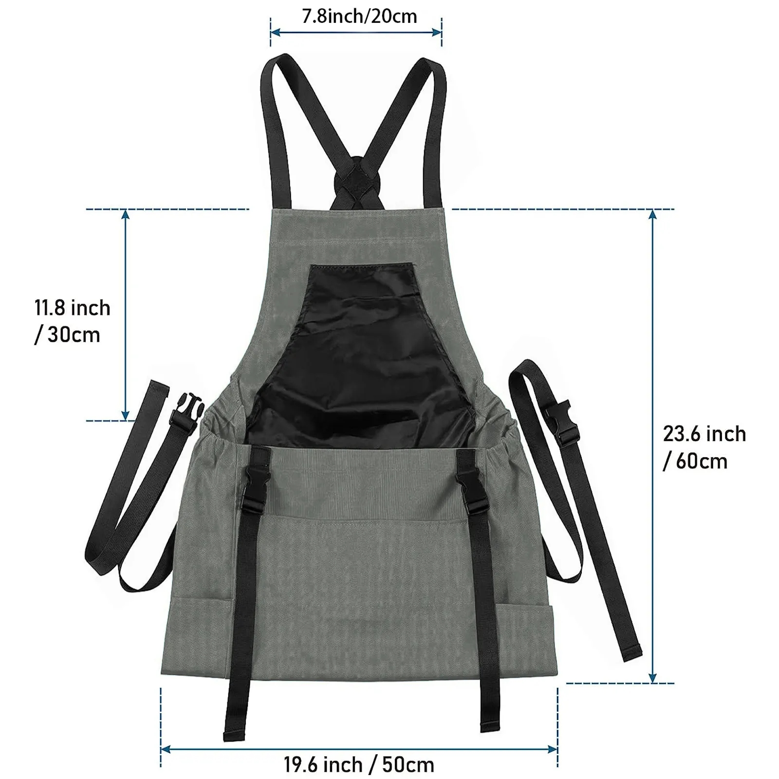 Canvas Gardening Apron with Harvest Pocket 2