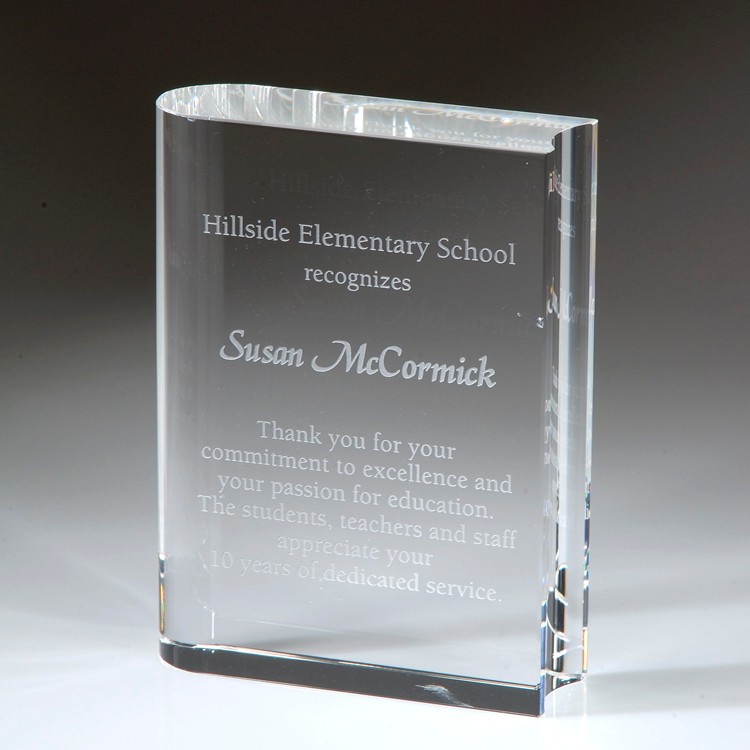 4" Crystal Award-Book_D184CA 4