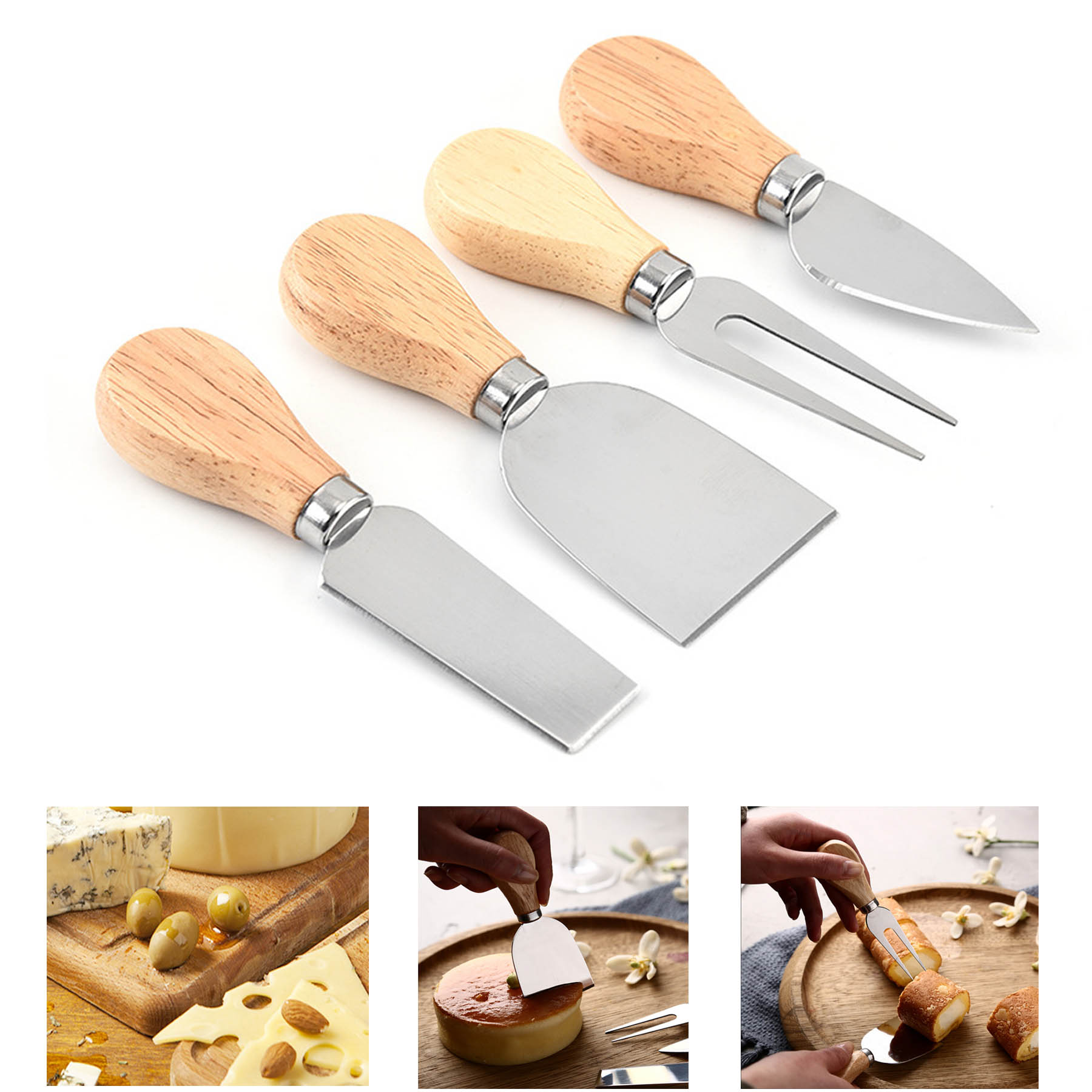 4-pc CheeseKnives and Folk Tool Set 2