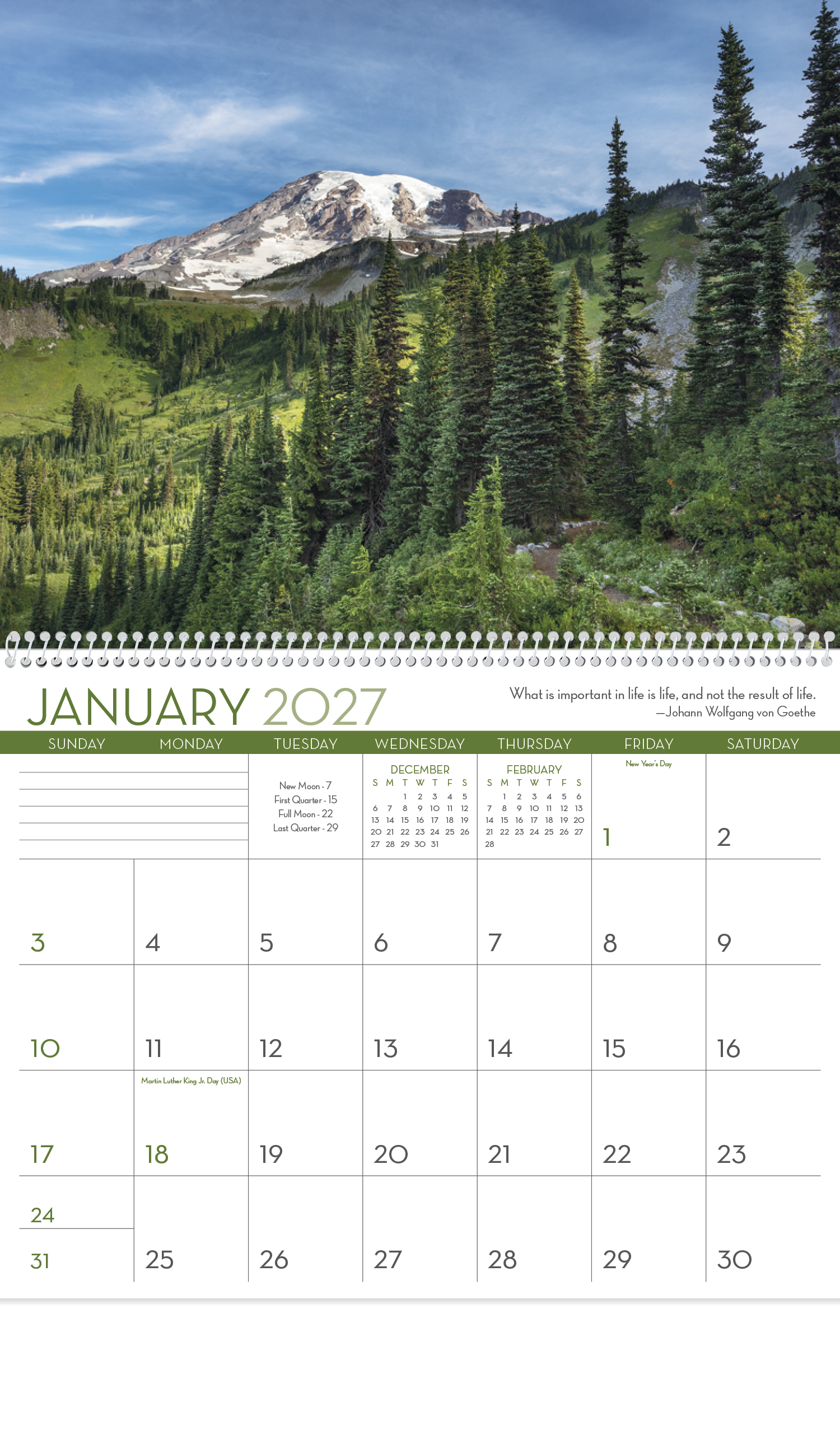 Triumph® Calendars Scenic Inspirations Calendar 60