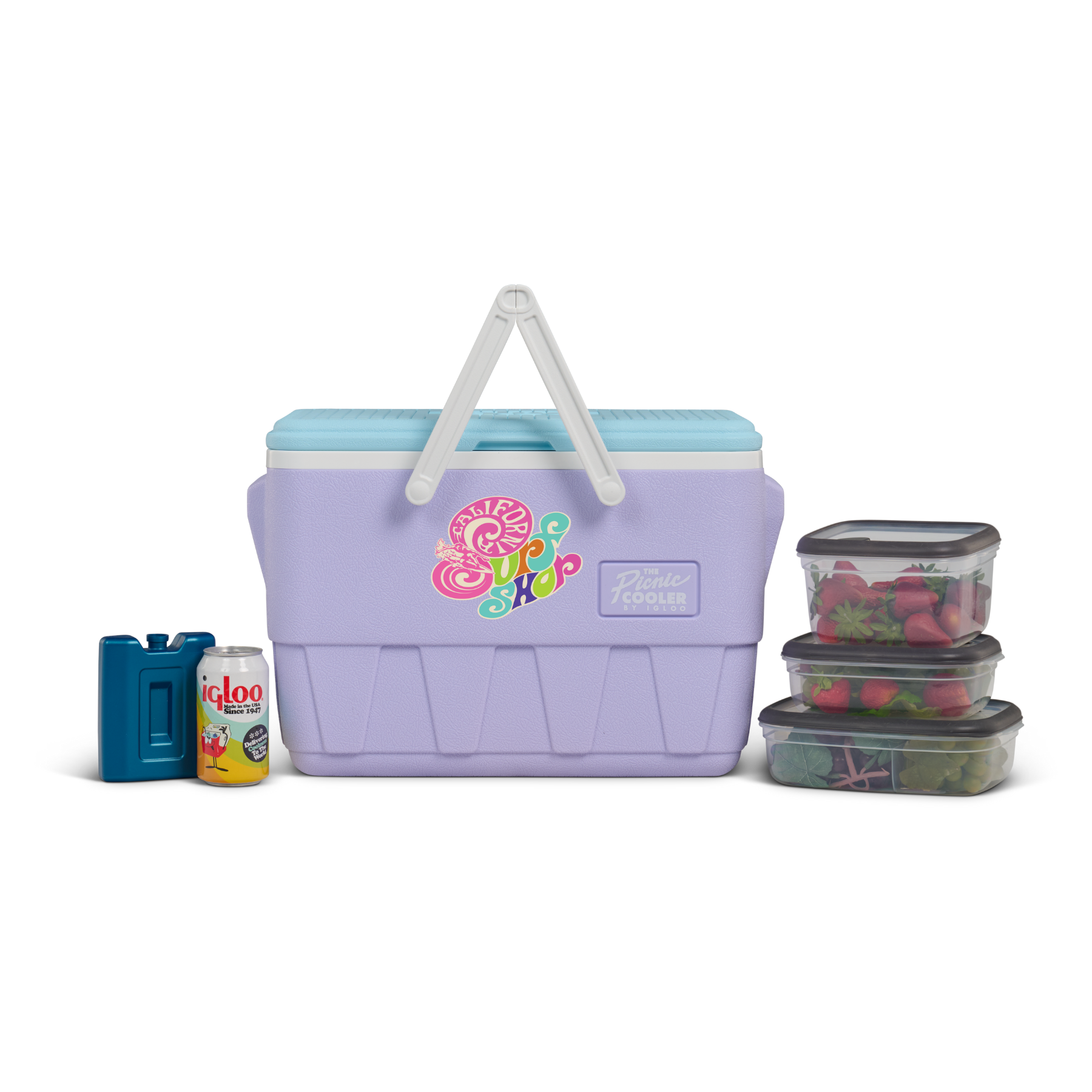 IGLOO RETRO PICNIC BASKET 25 QT COOLER BLANK*