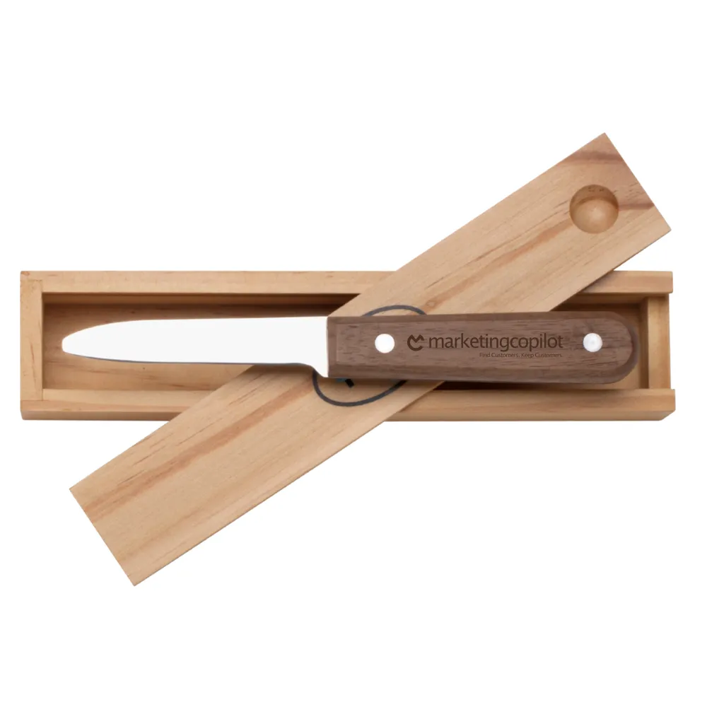 Clam Shucker Knife with Naturalwood Gift Box 3