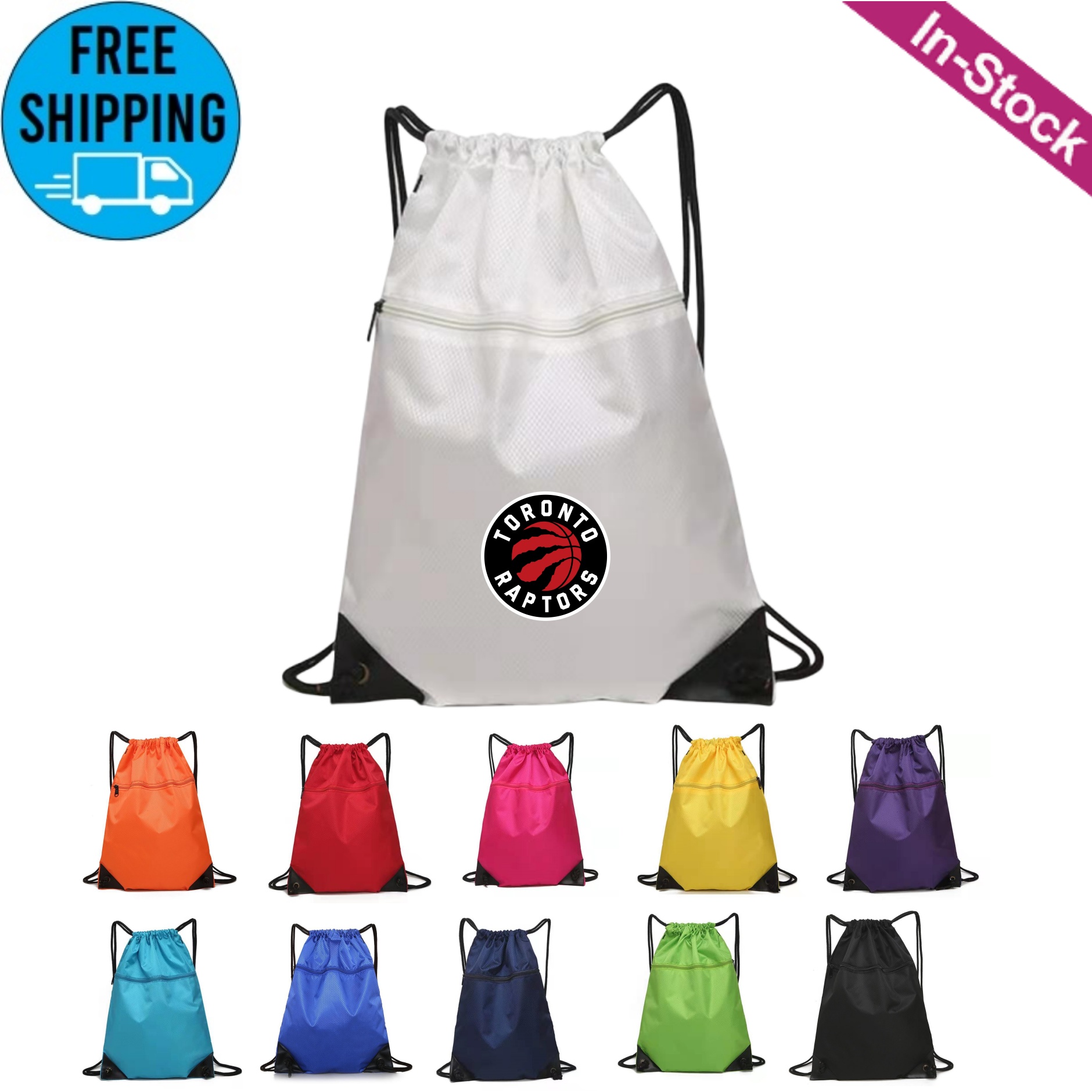 Drawstring Gym Bag, Large Sports Backpack 4