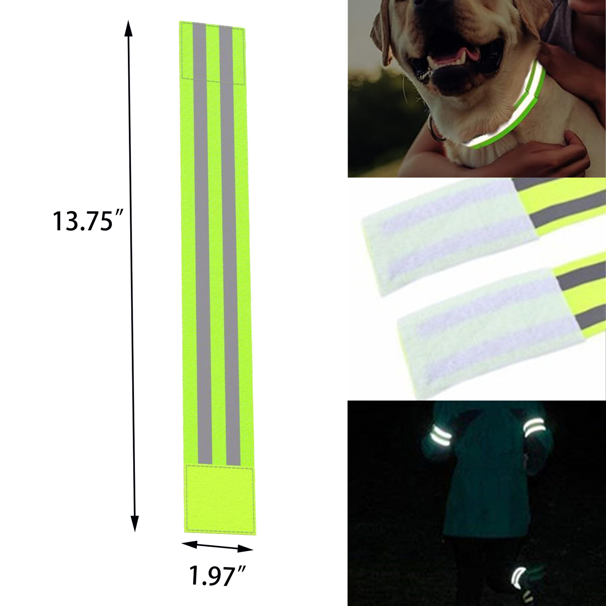 Night Reflector Band for Wrist and Arm 3