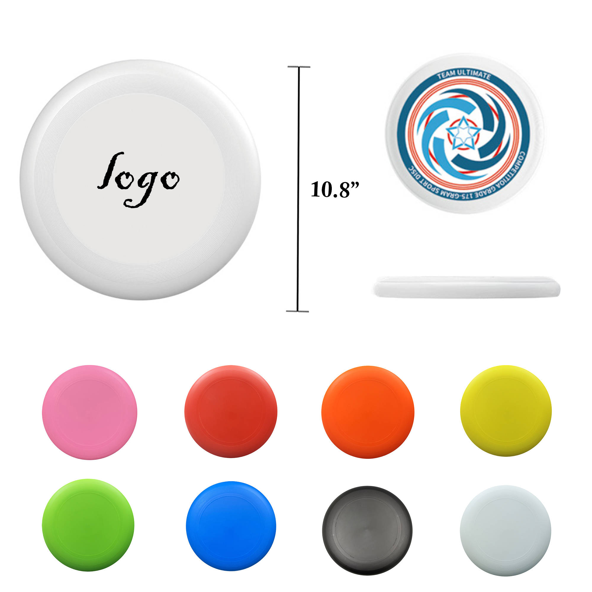 MOQ25 175g Professional PE Sports Flying Disc 1