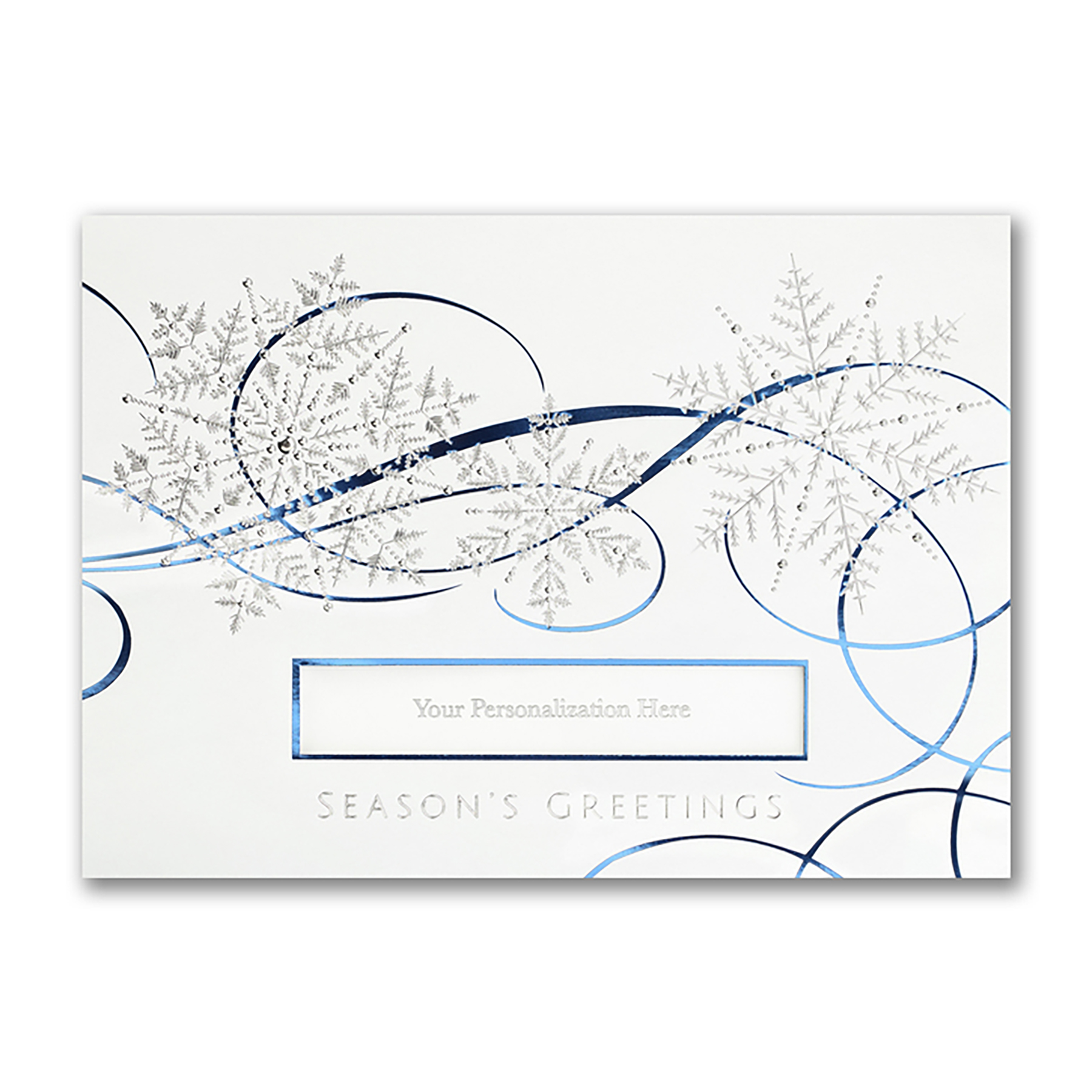 Swirling Ice Die Cut Card 4
