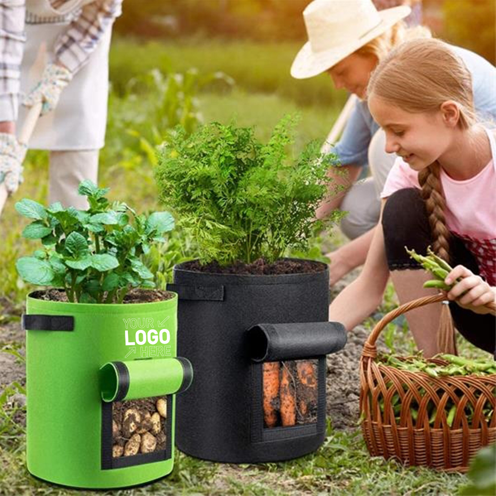 7 Gallons Non-woven Potato Vegetable Grow Bag With Handle 5
