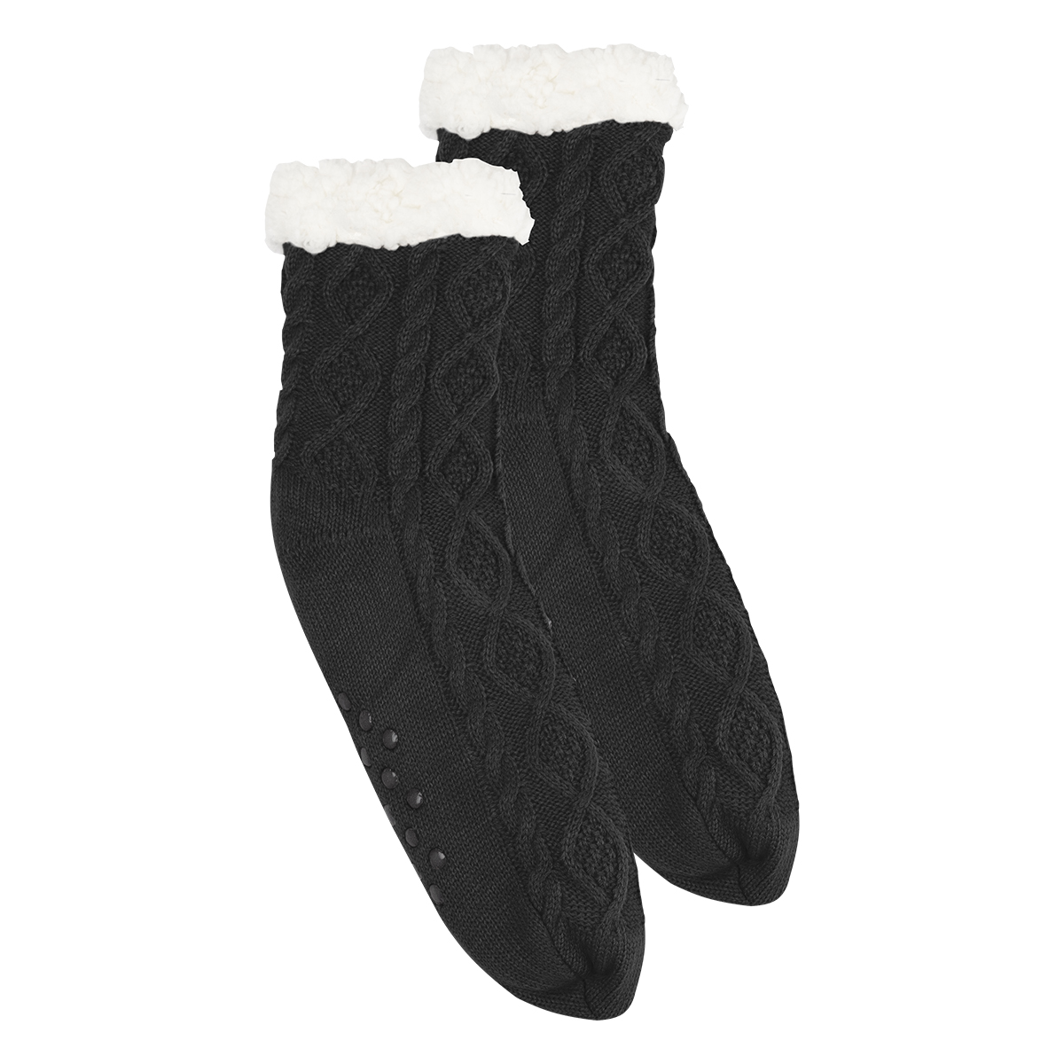 Cozy Cable Knit Slipper Socks 6