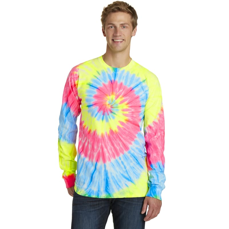 Port & Company Tie-Dye Long Sleeve Tee. 13
