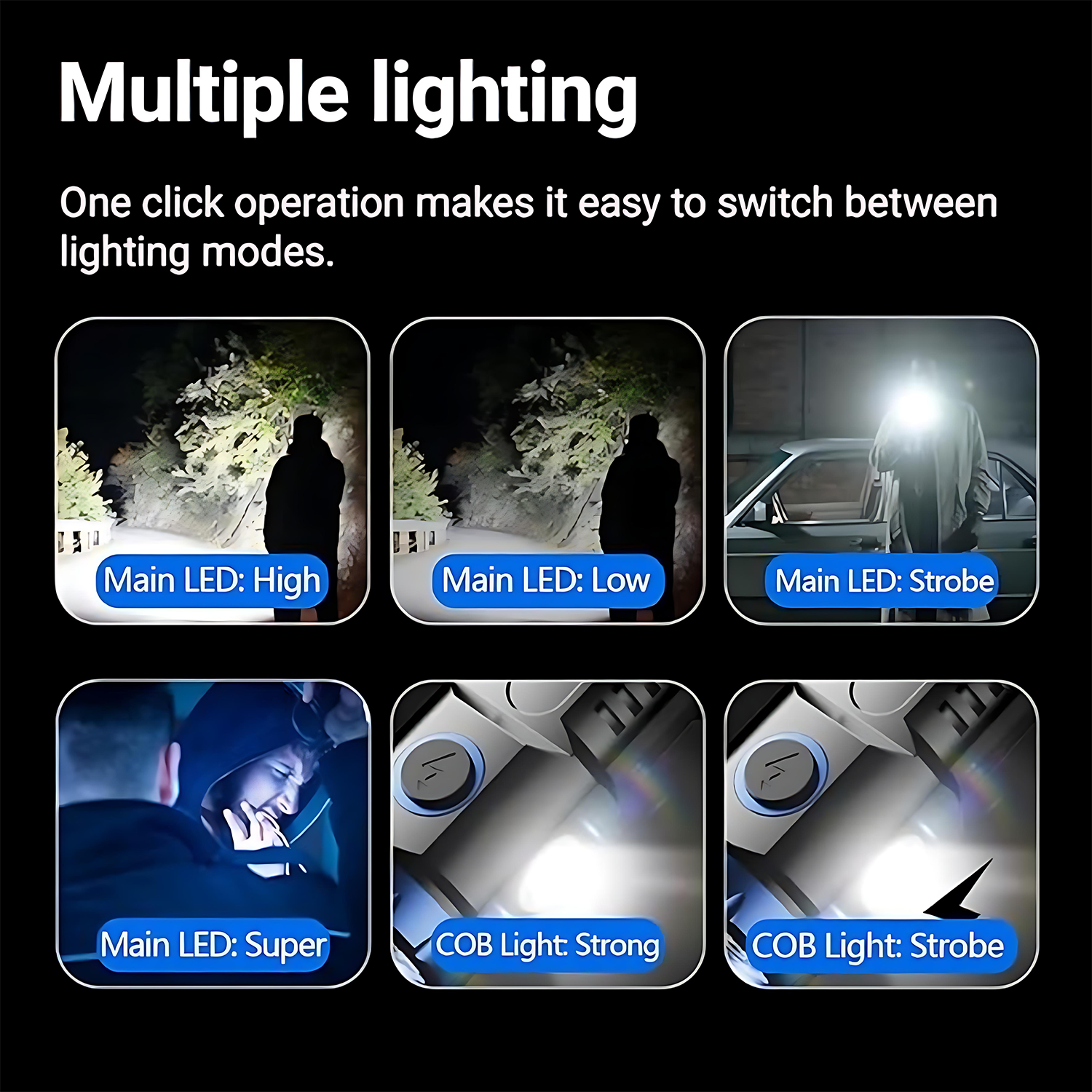 Outdoor Rechargeable Flashlight – Long-Range & Waterproof 4