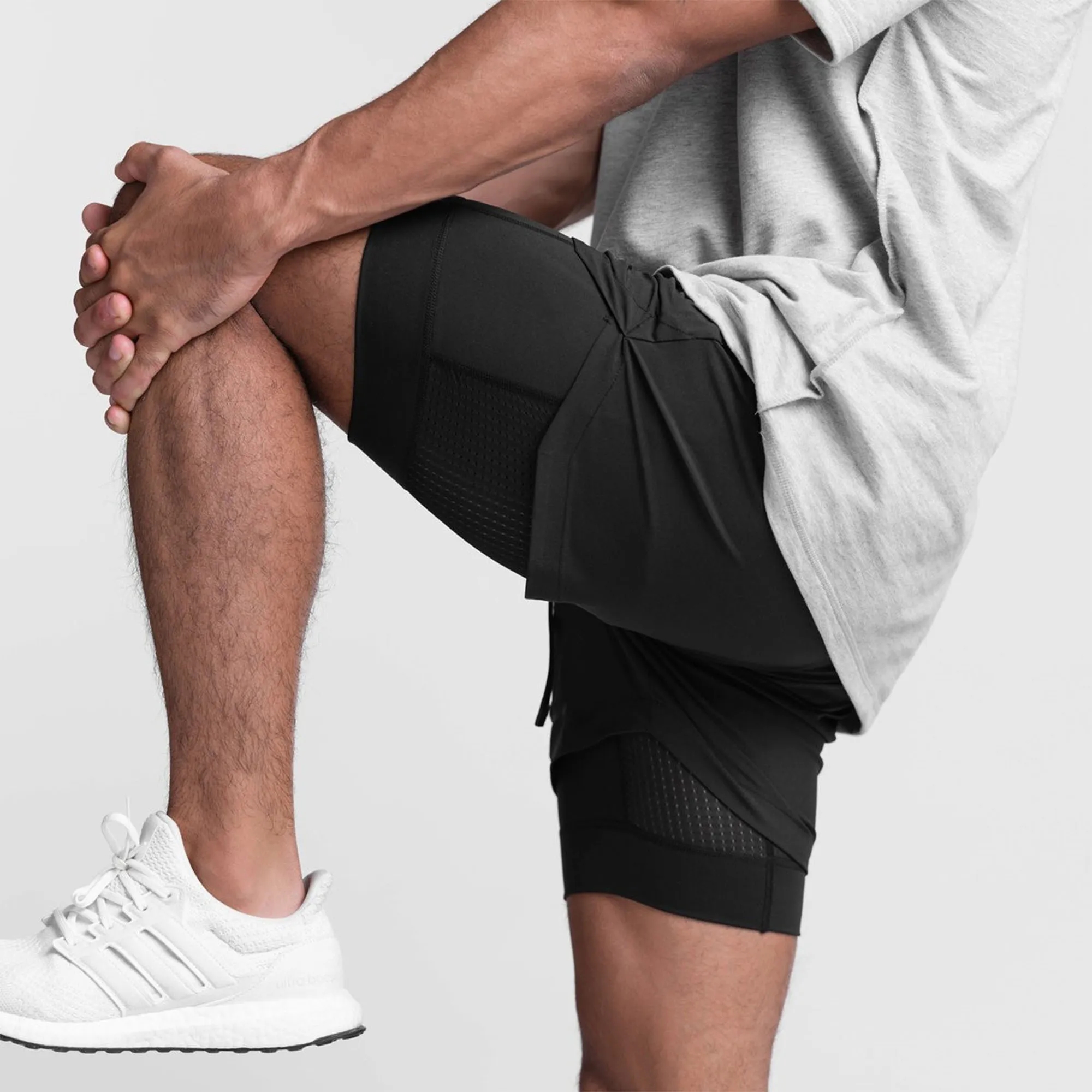 Double Layer Breathable Sports Fitness Shorts 2