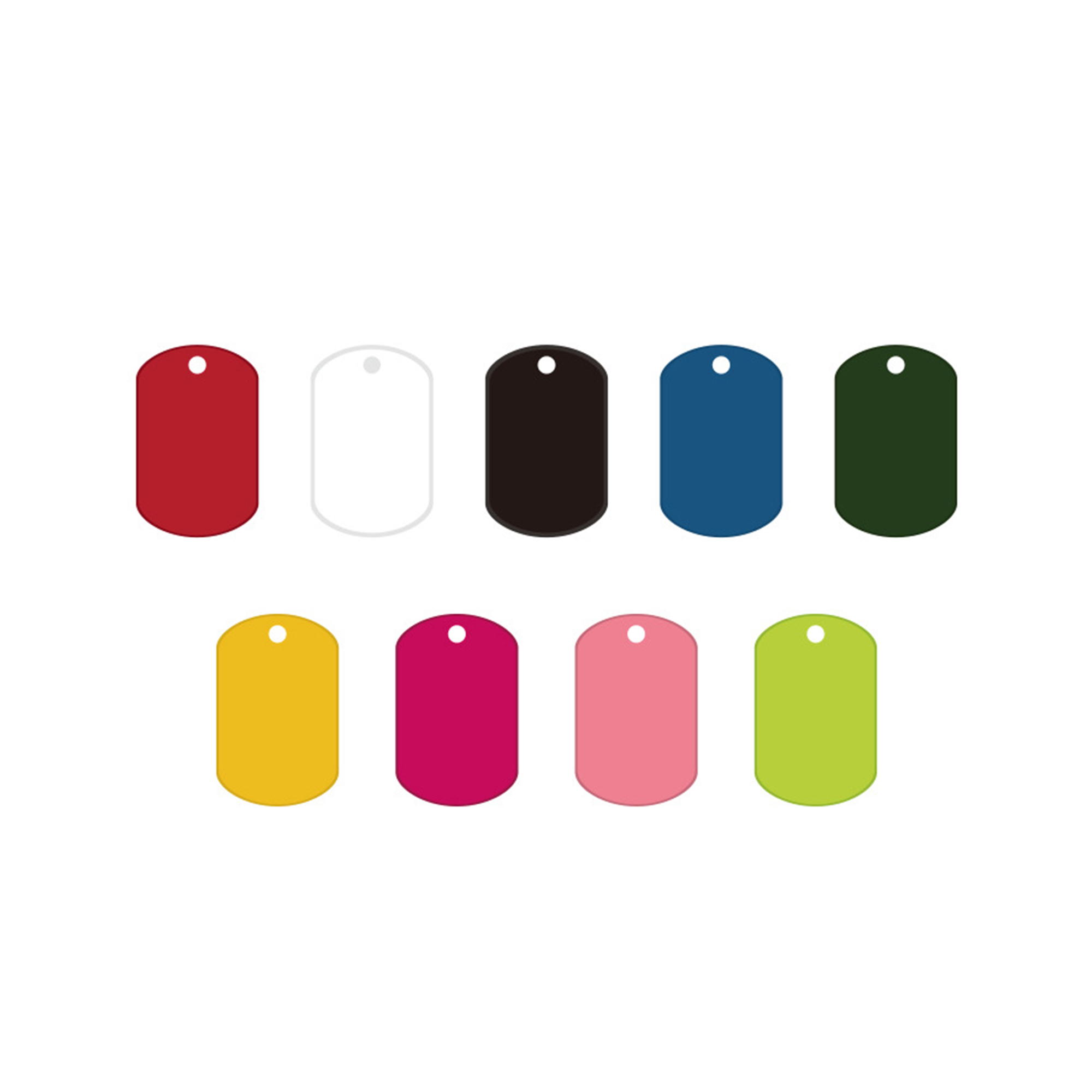 Oval Soft Vinyl Key Ring Motel Style 2