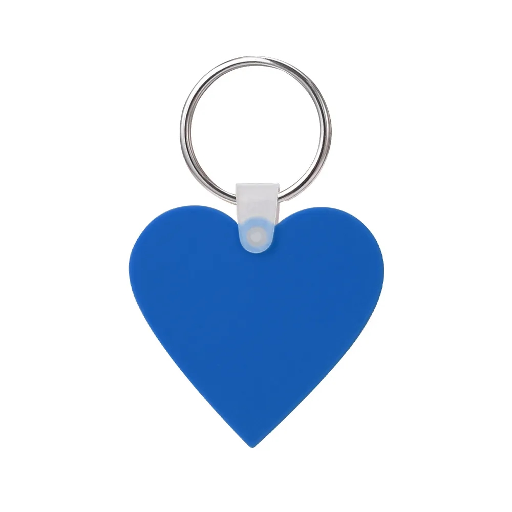 Custom Heart Shaped Silicone Key Tag 26
