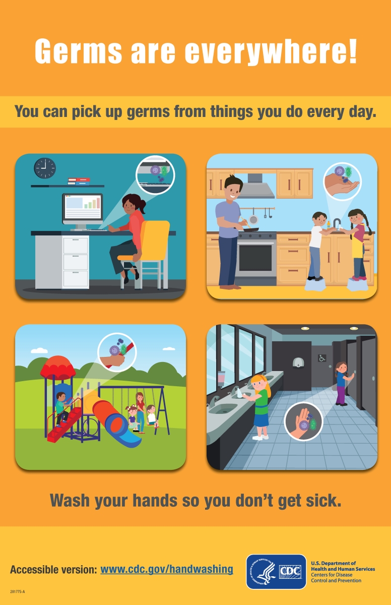 CDC Approved Stock Posters | Hand washing series (11x17) 20