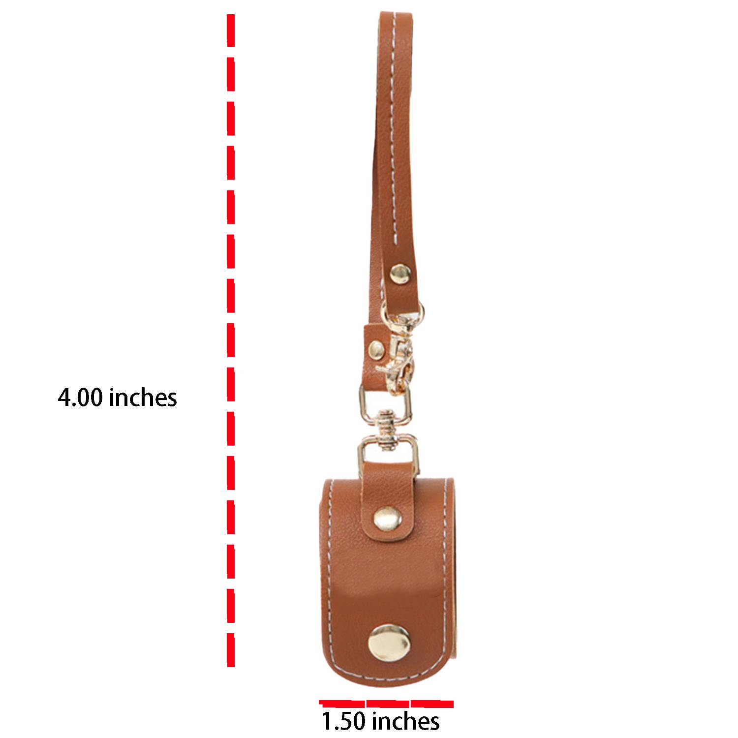 Portable PU Leather Glove Silk Scarf Holder Clip 14