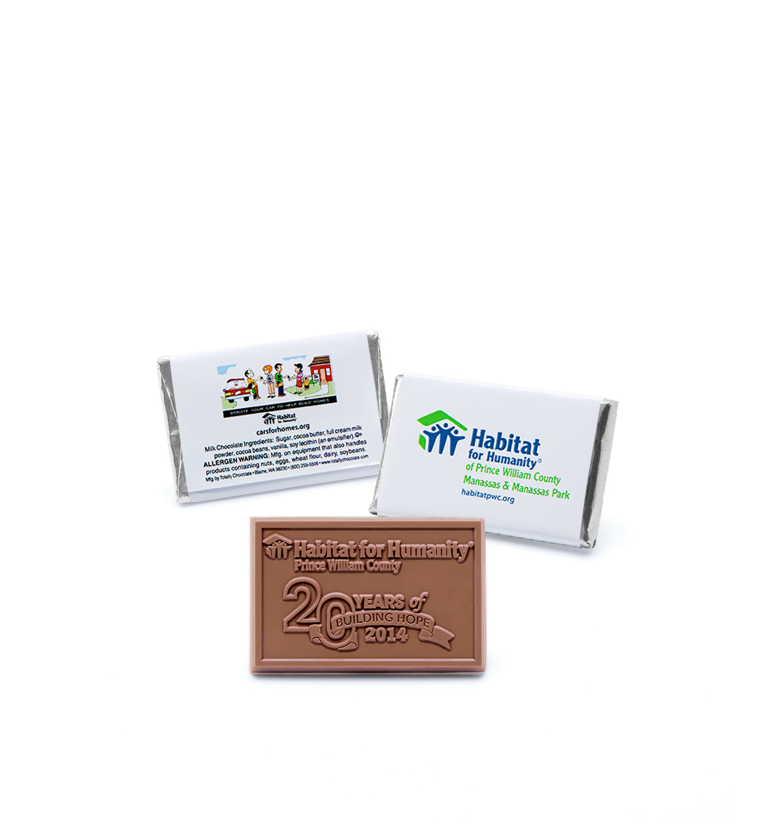 2"x3" Small & Mighty Custom Chocolate Wrapper Bar 9