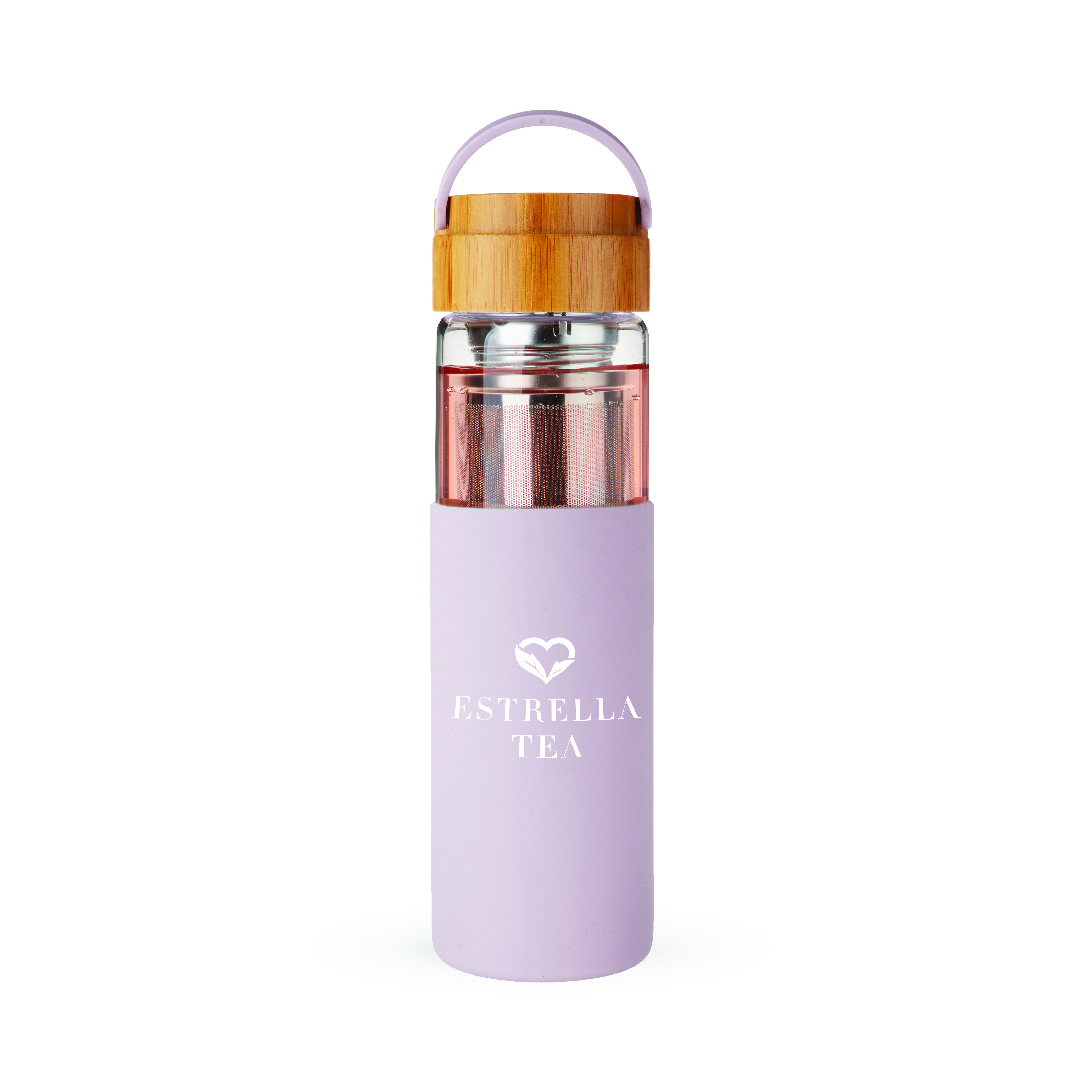 Pinky Up® Dana Glass Travel Tea Mug 7