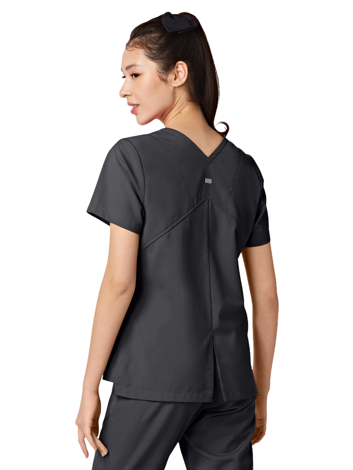 Parkley ABC - Women's Two-Pocket TESS Mandarin Mock Wrap Top 5