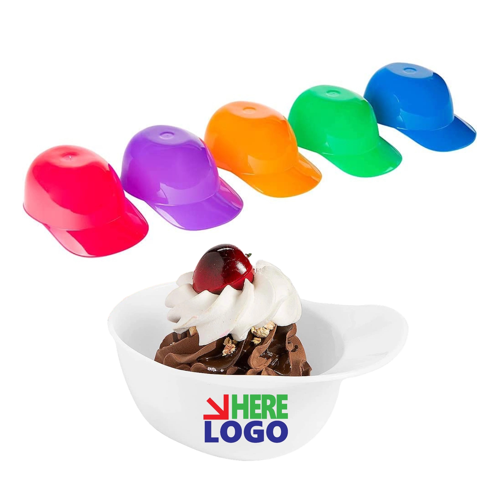 Baseball Helmet Ice Cream Bowls 2