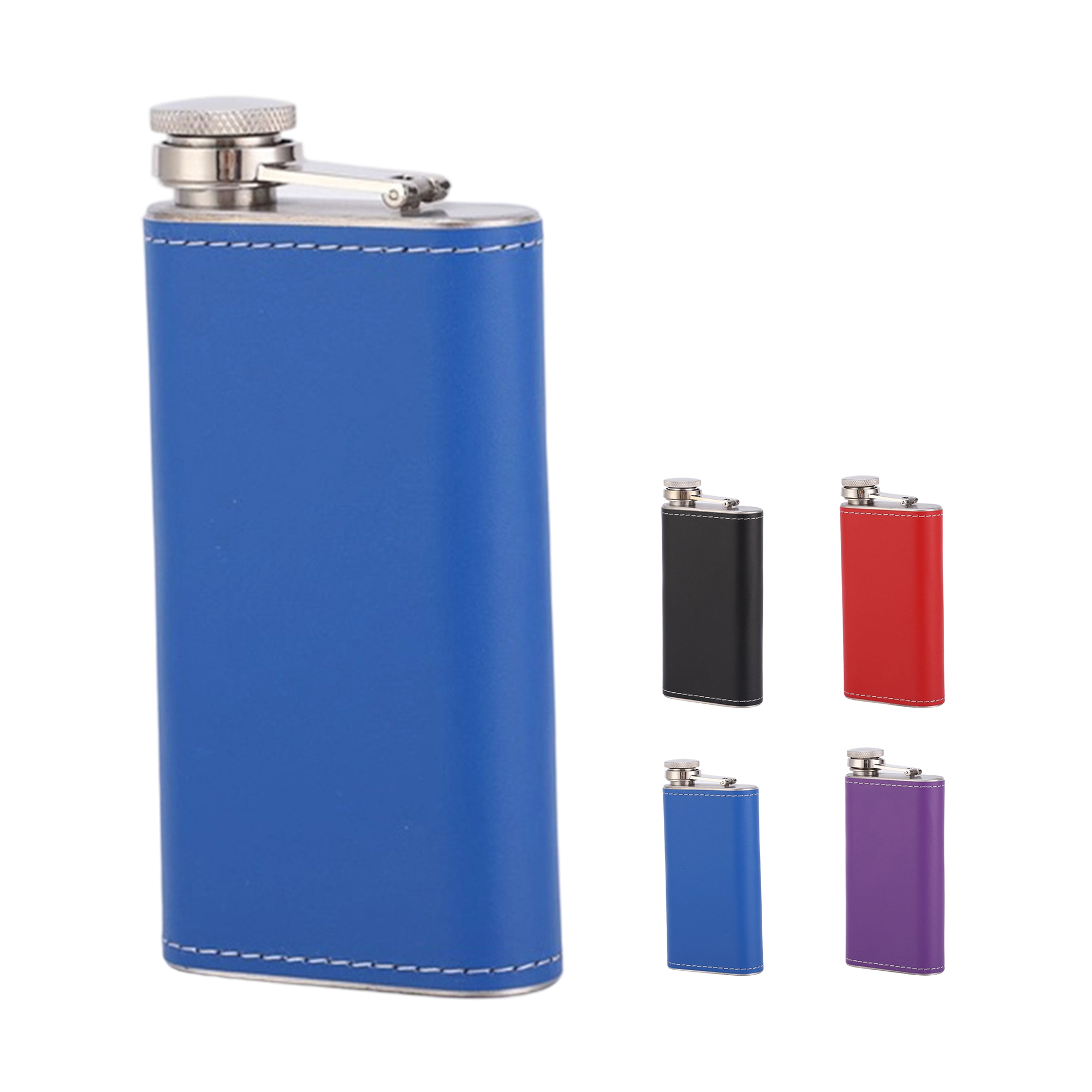Stainless Steel Hip Vessel With PU Wrap 5 Ounce Capacity 3