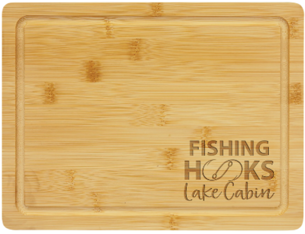 9" x 6" Bamboo Cutting Board with Drip Ring