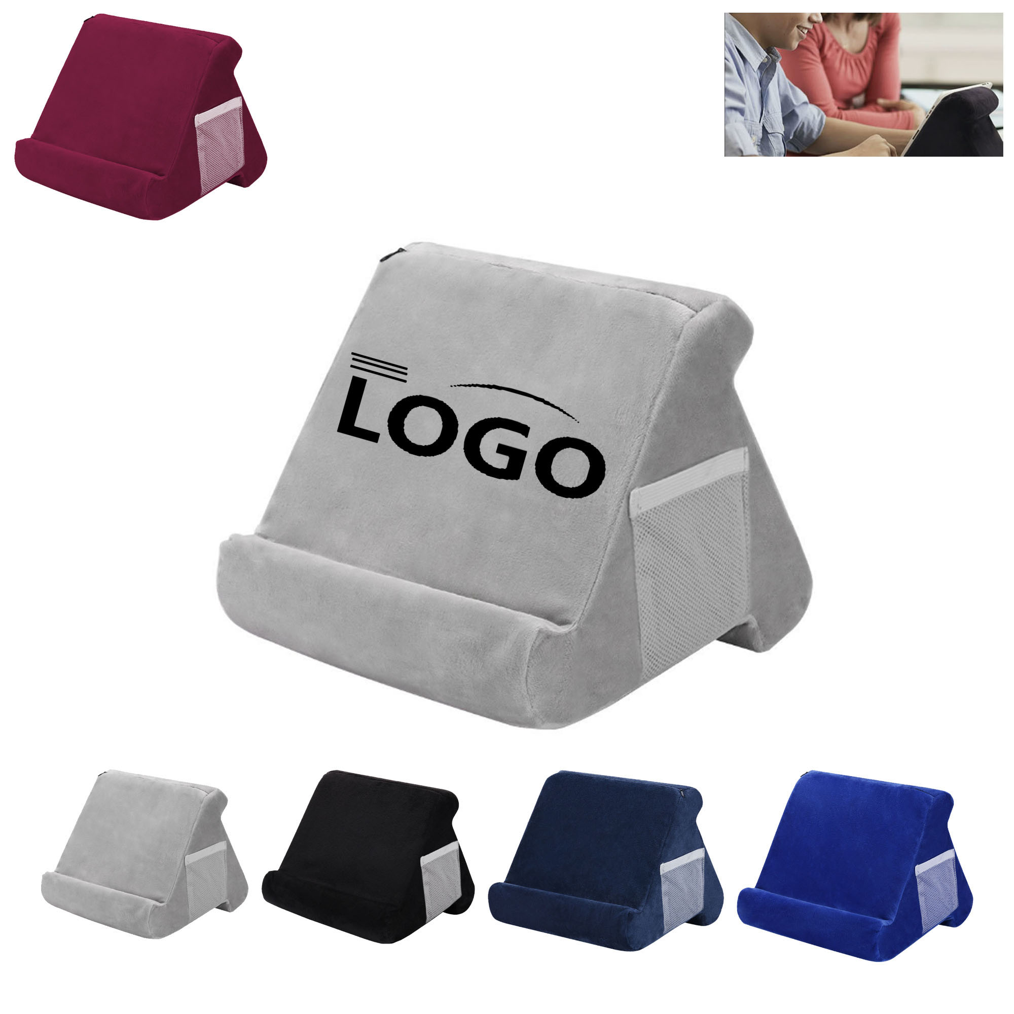Multi Mobile And Tablet Reading Stand Pillow 4