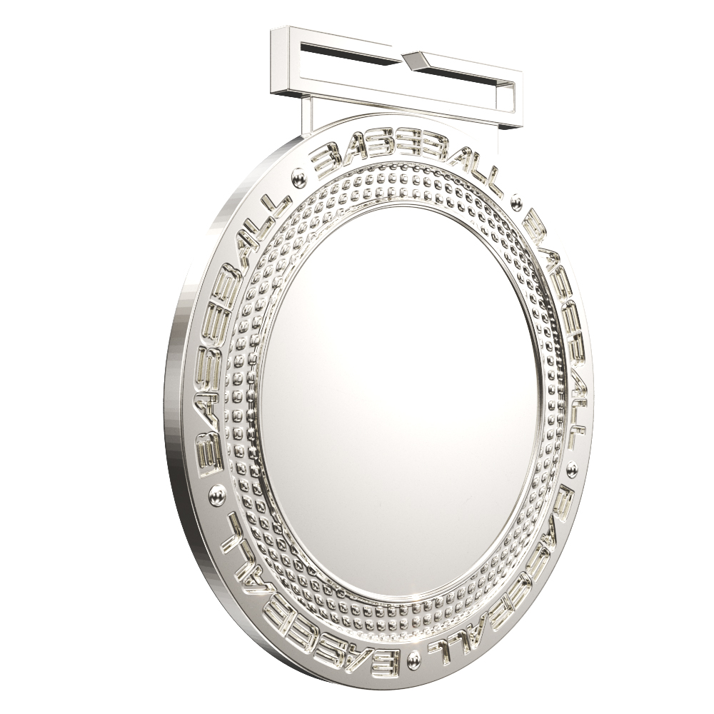 Baseball Dual Plated Medallion (3") 4