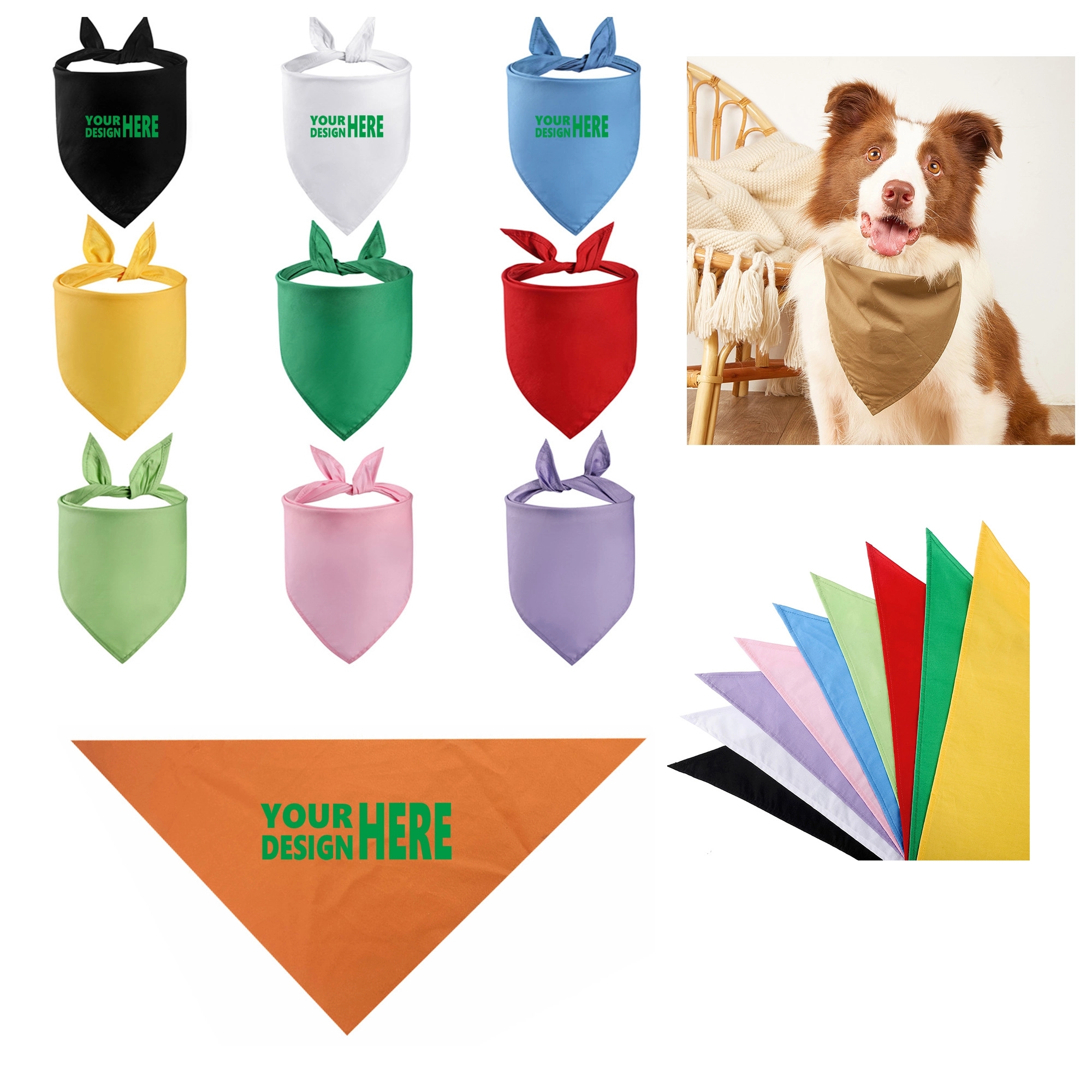 Pet Triangle Scarf Dog Bandana 10