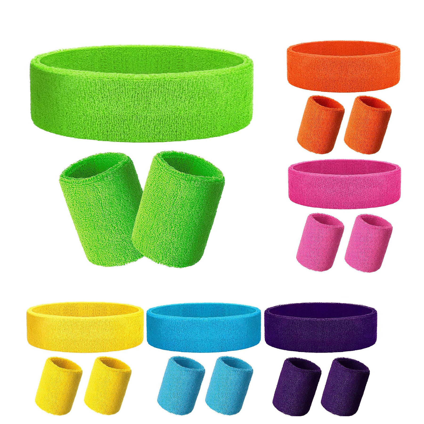 Cotton Sweatbands & Headband Set 2