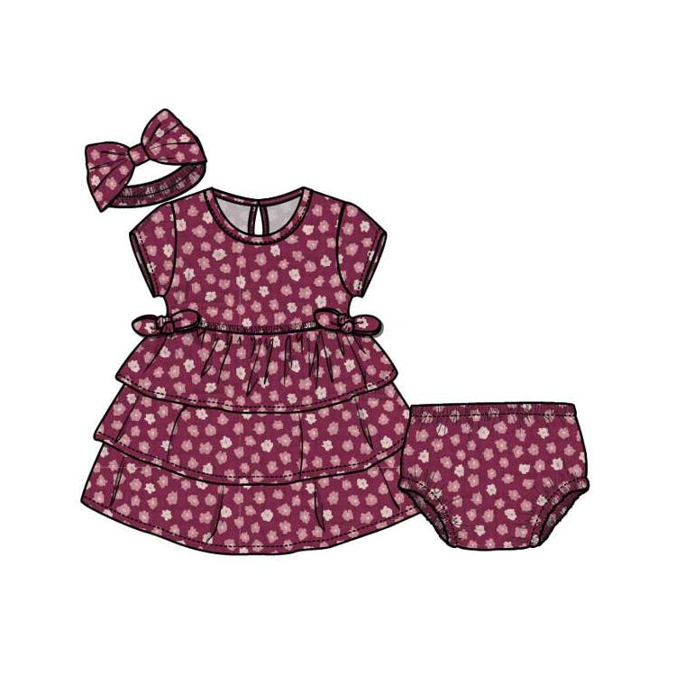 Girls Gauze Dresses Size 2T-4T, custom youth shirt with logo imprint 2