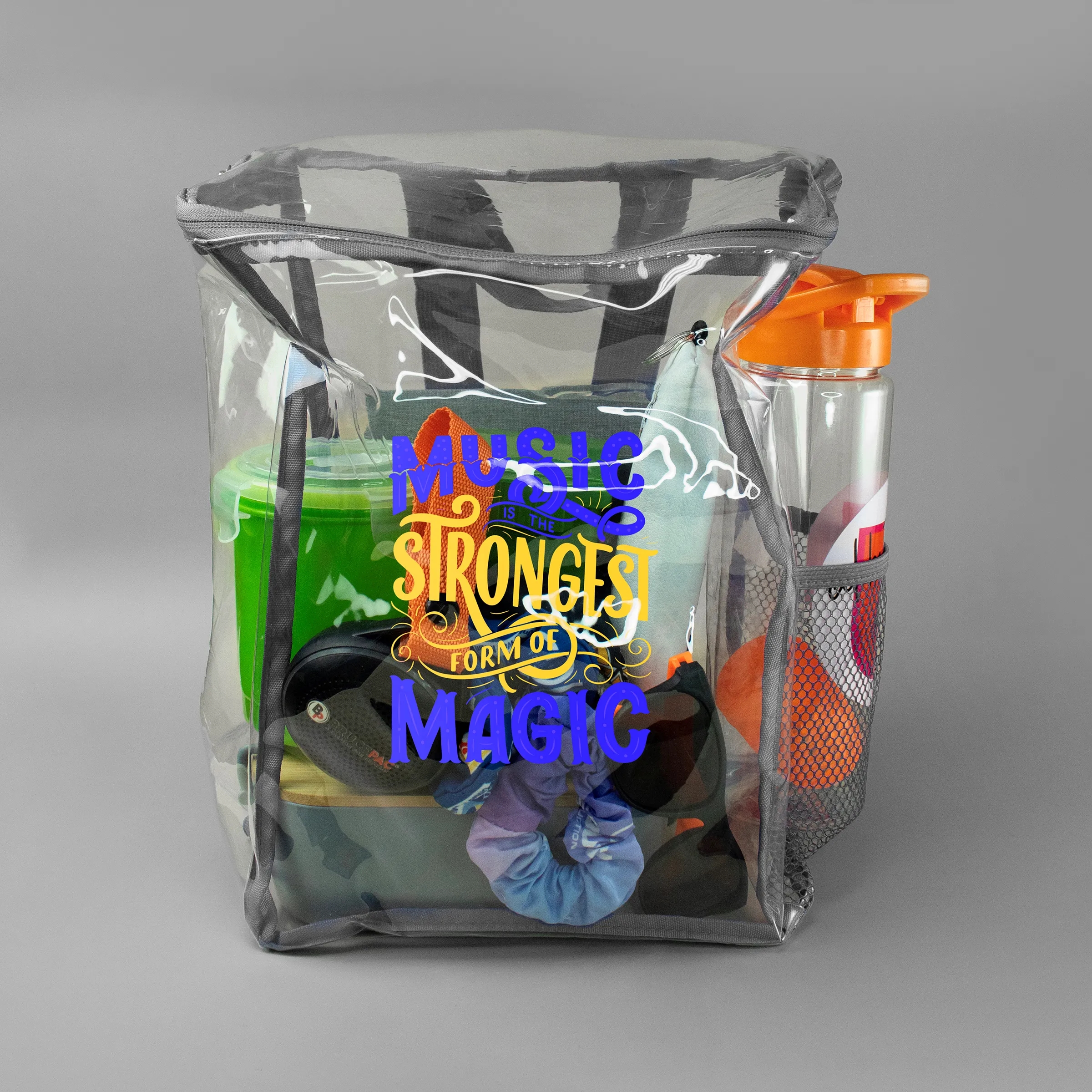 Clear Zipped Backpack 2
