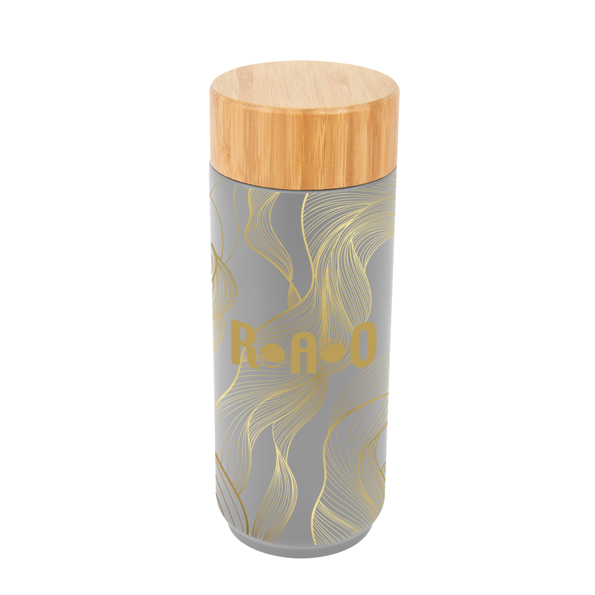 16 Oz. Full Color Stainless Steel Lexington Bottle With Bamboo Lid 5