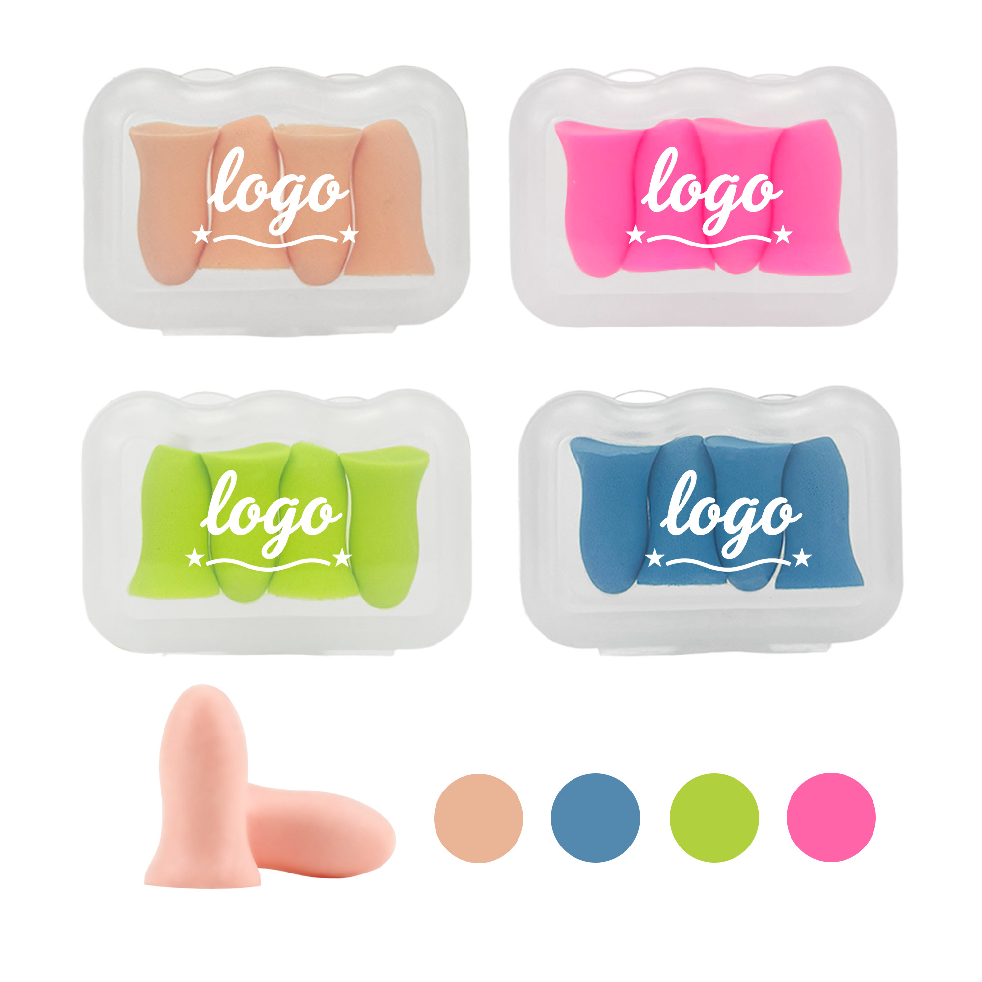 Colored Slim Waist Noise-Reducing Earplugs 2