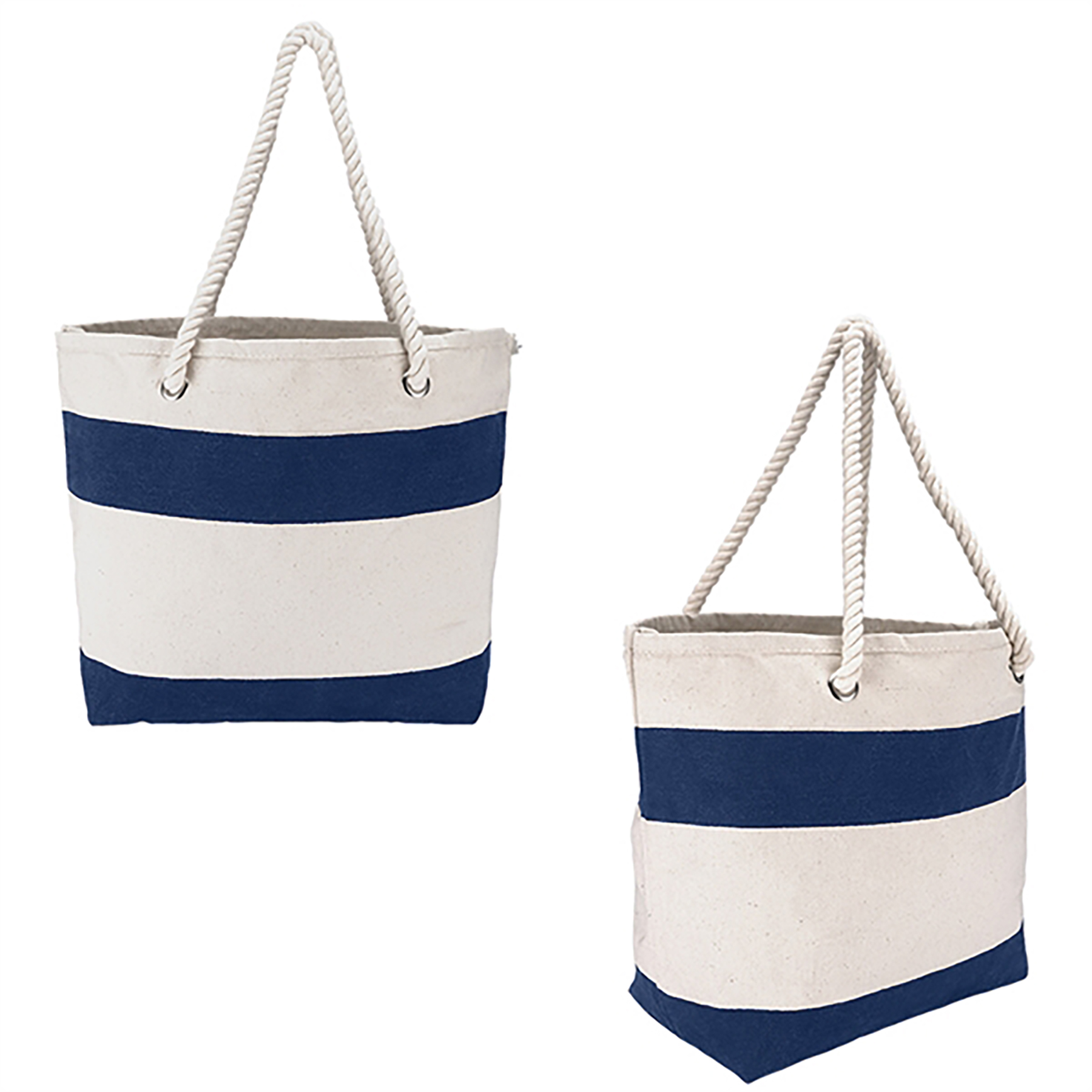 Beach Canvas Tote Bag For Women with Rope Handle, custom tote bag with logo imprint 8