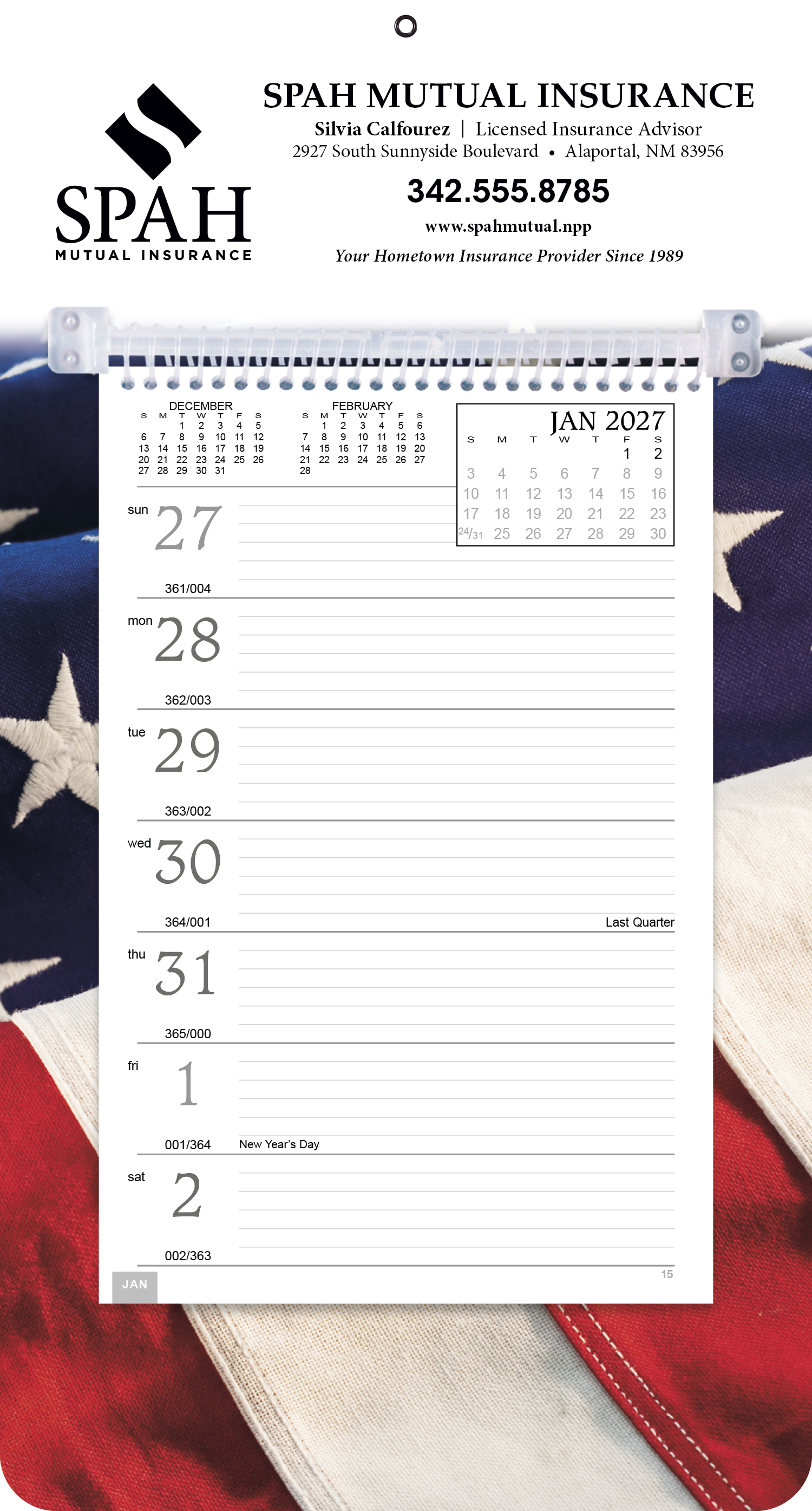 Triumph® Calendars Full-Color Weekly Memo Calendar 63