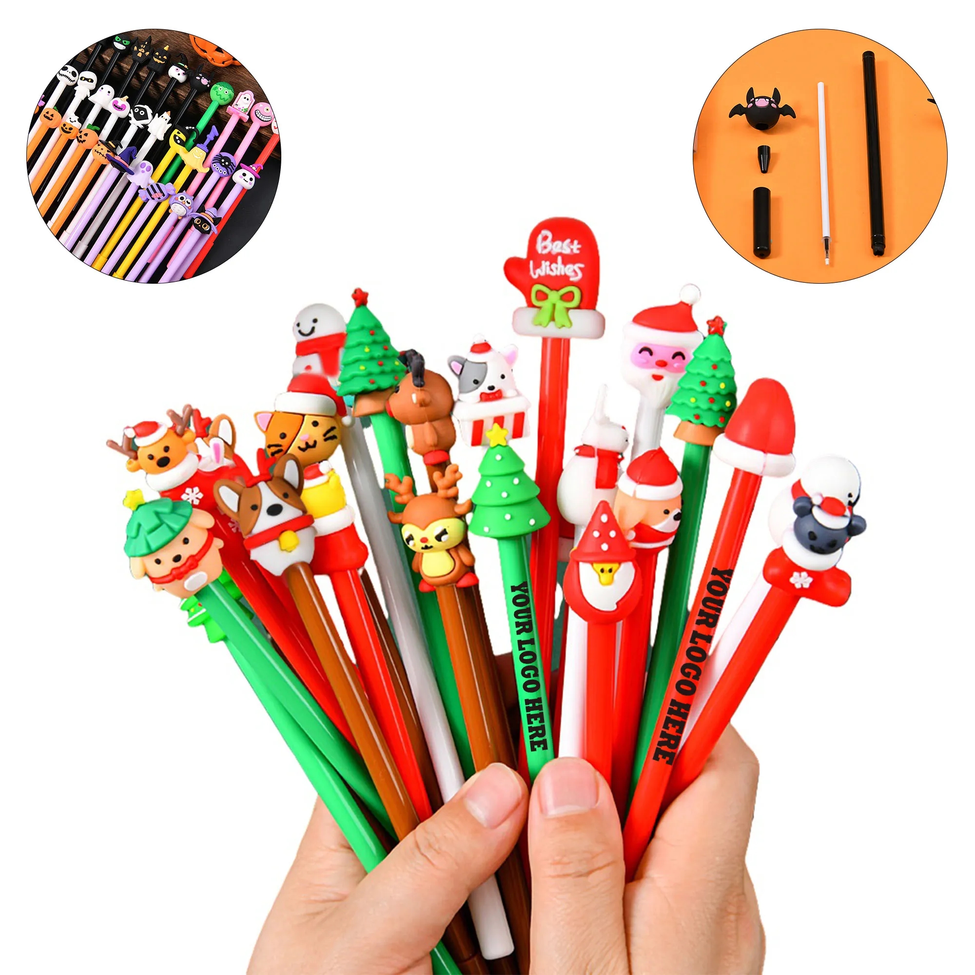 Fun Holiday Cartoon Gift Halloween Christmas Pen