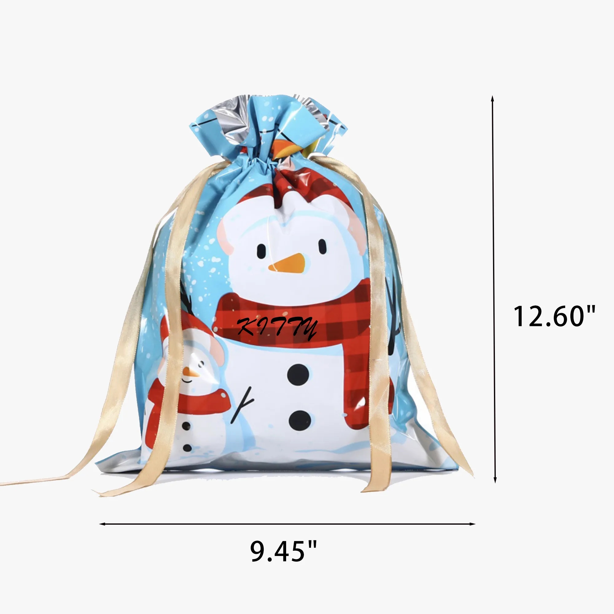 Drawstring Christmas Candy Gift Bag 6