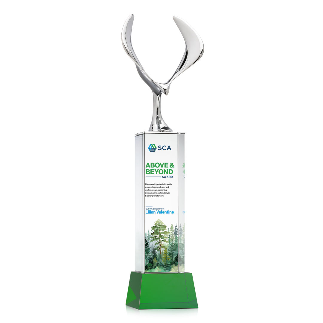 Maverick Eagle VividPrint™ Award on Belcroft Base - Green 6
