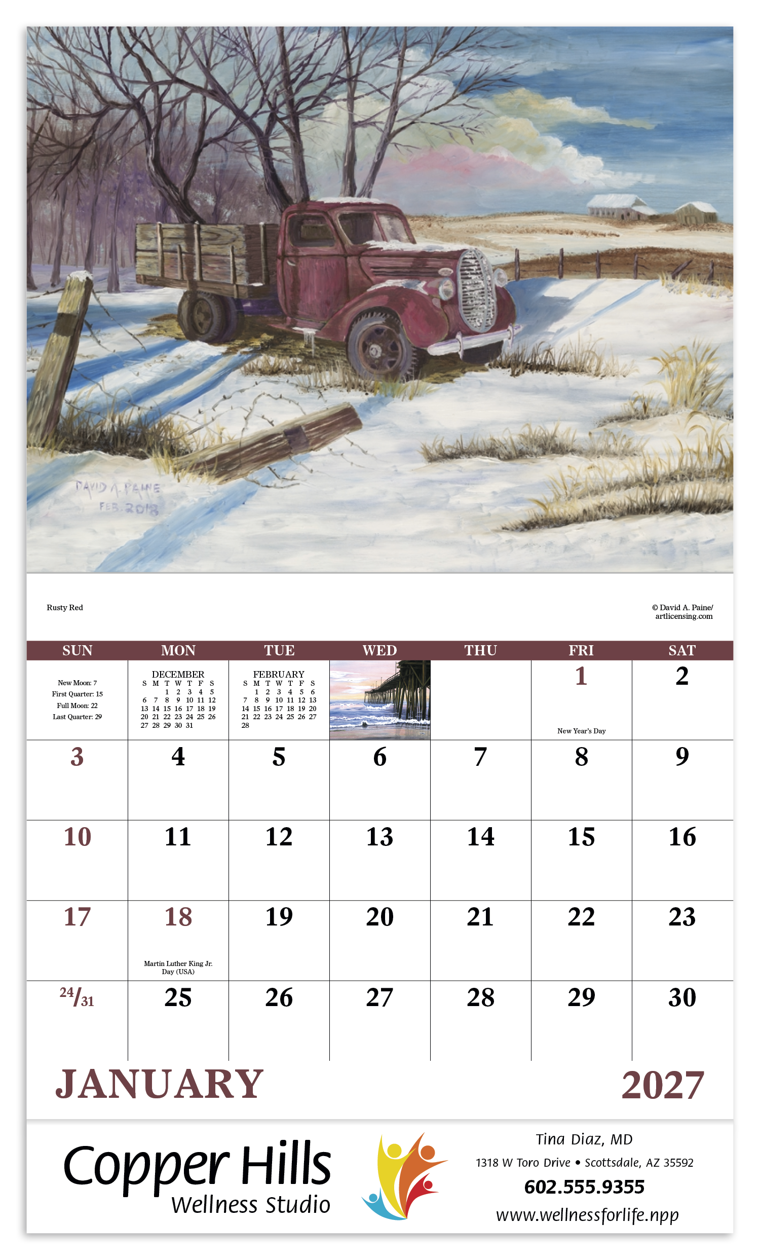 Good Value™ Scenic Memories - Stapled Calendar 26