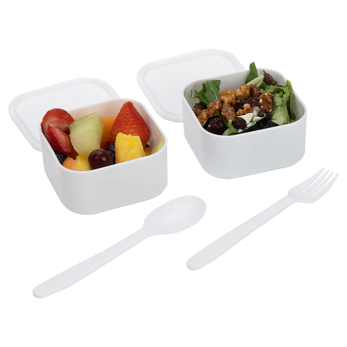 Connoisseur 3-Compartment Stackable Lunch Box with Utensils 5