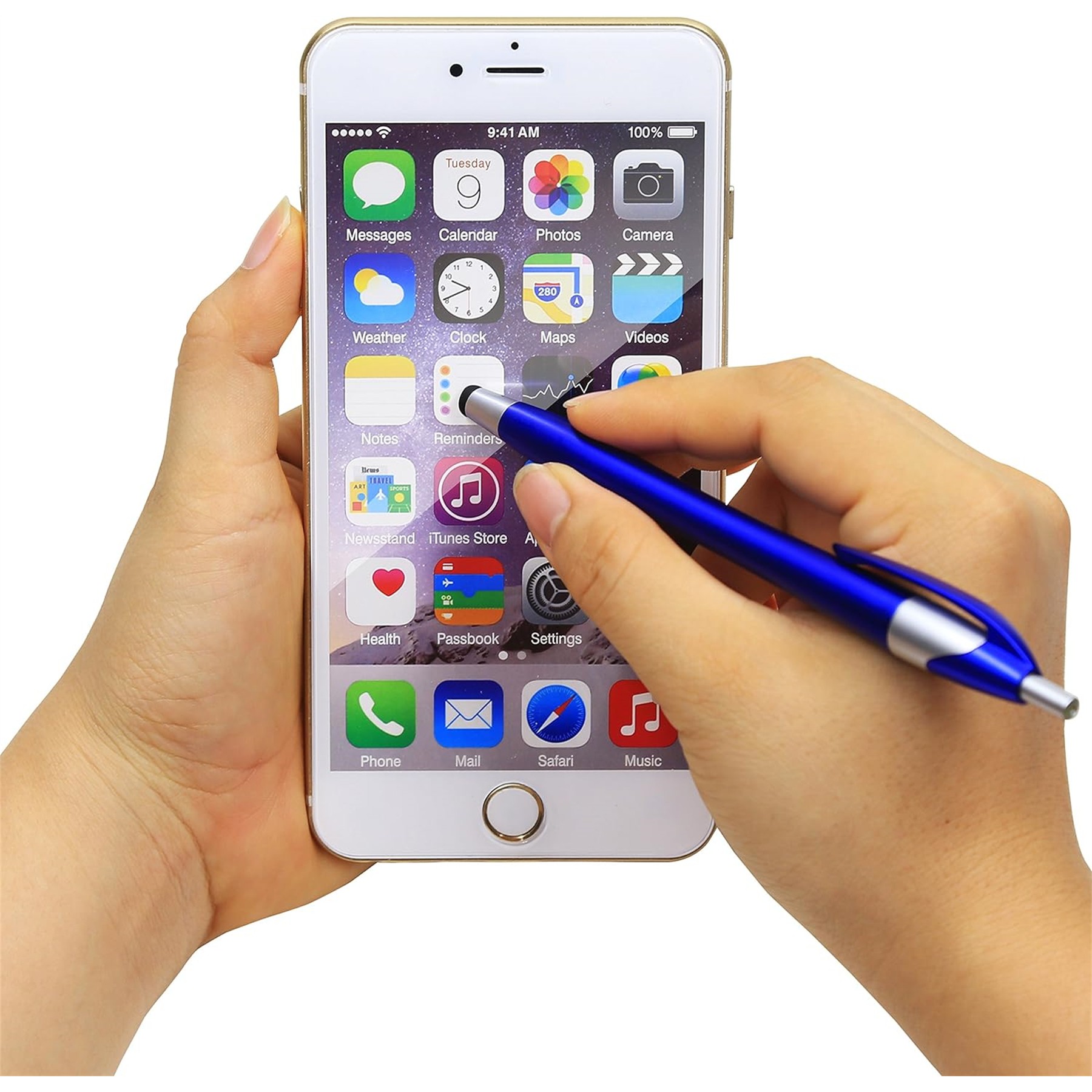 Slim Ballpoint Pen with Stylus 4