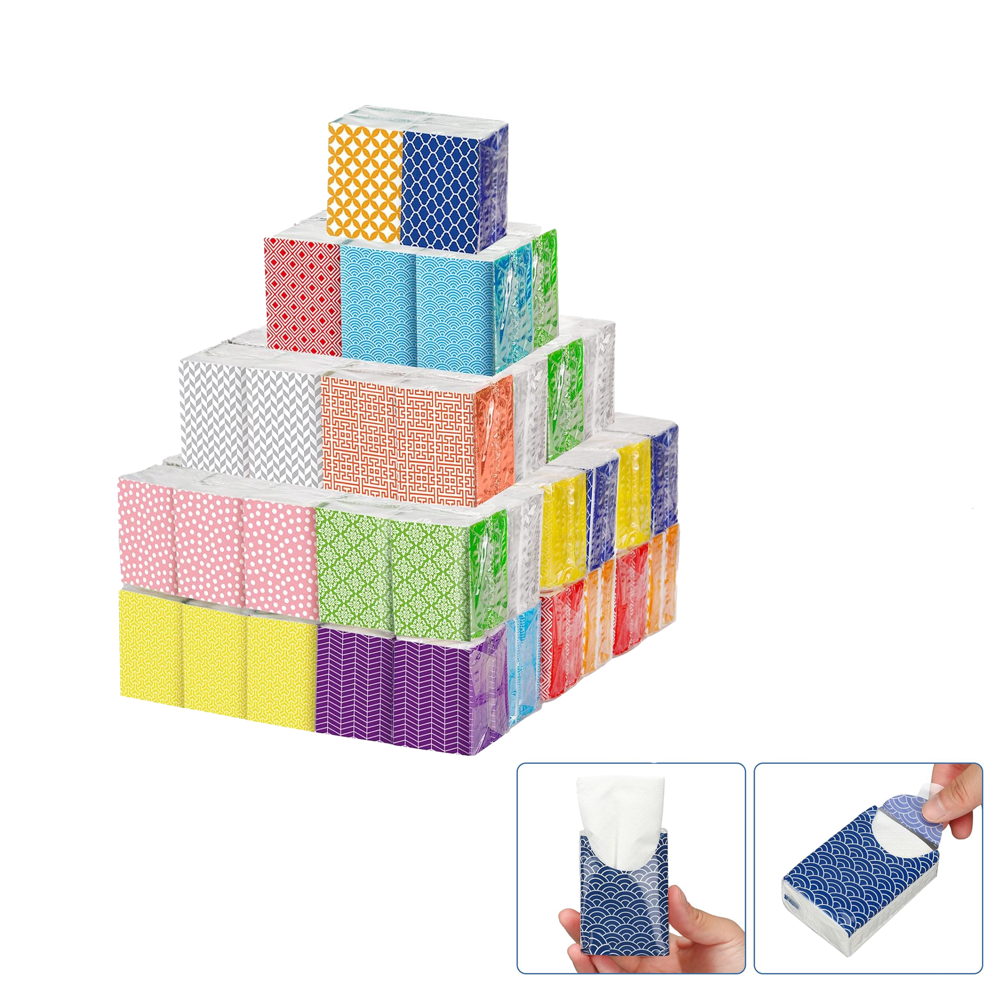 Convenient Travel Mini Pocket Facial Tissues 5
