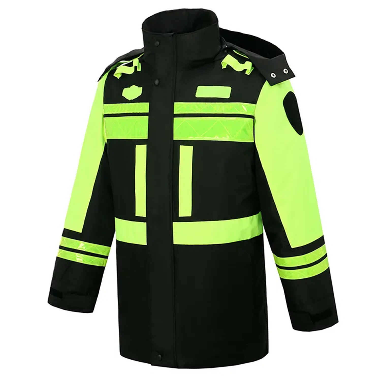 Winter Reflective Double Layer Detachable Cotton Coat 7