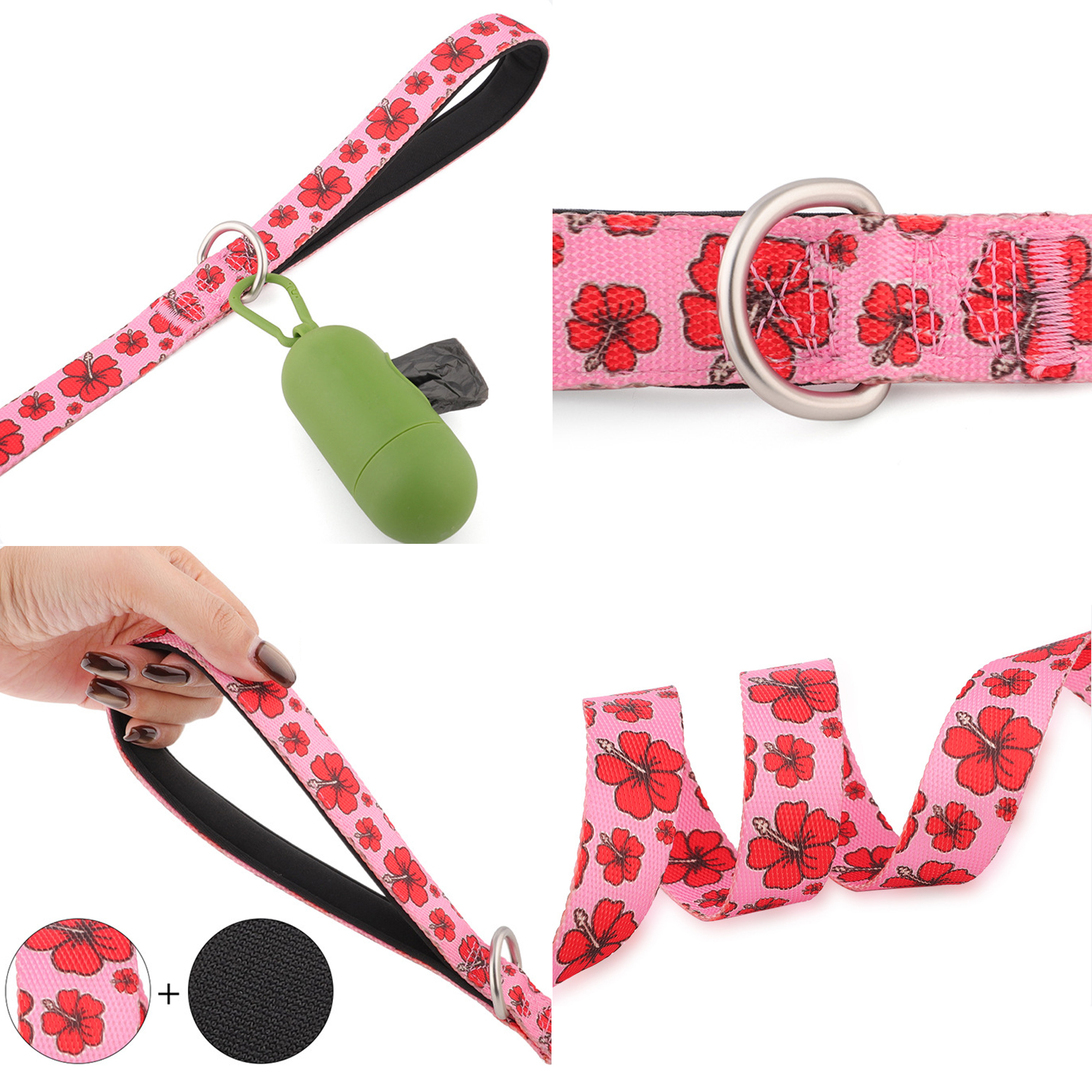 Nylon Pet Leash With Metal Carabiner 4