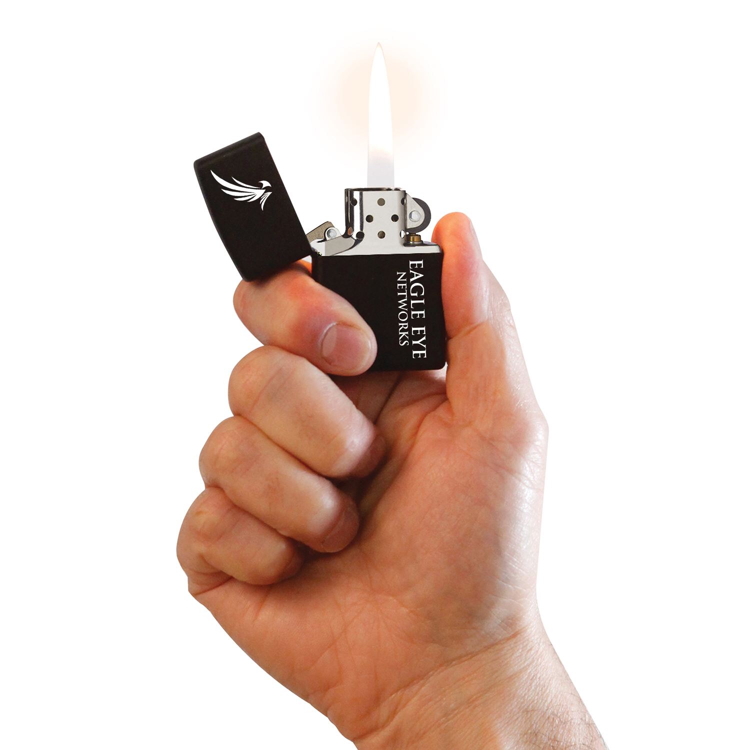 High Polish Black Windproof Lighter