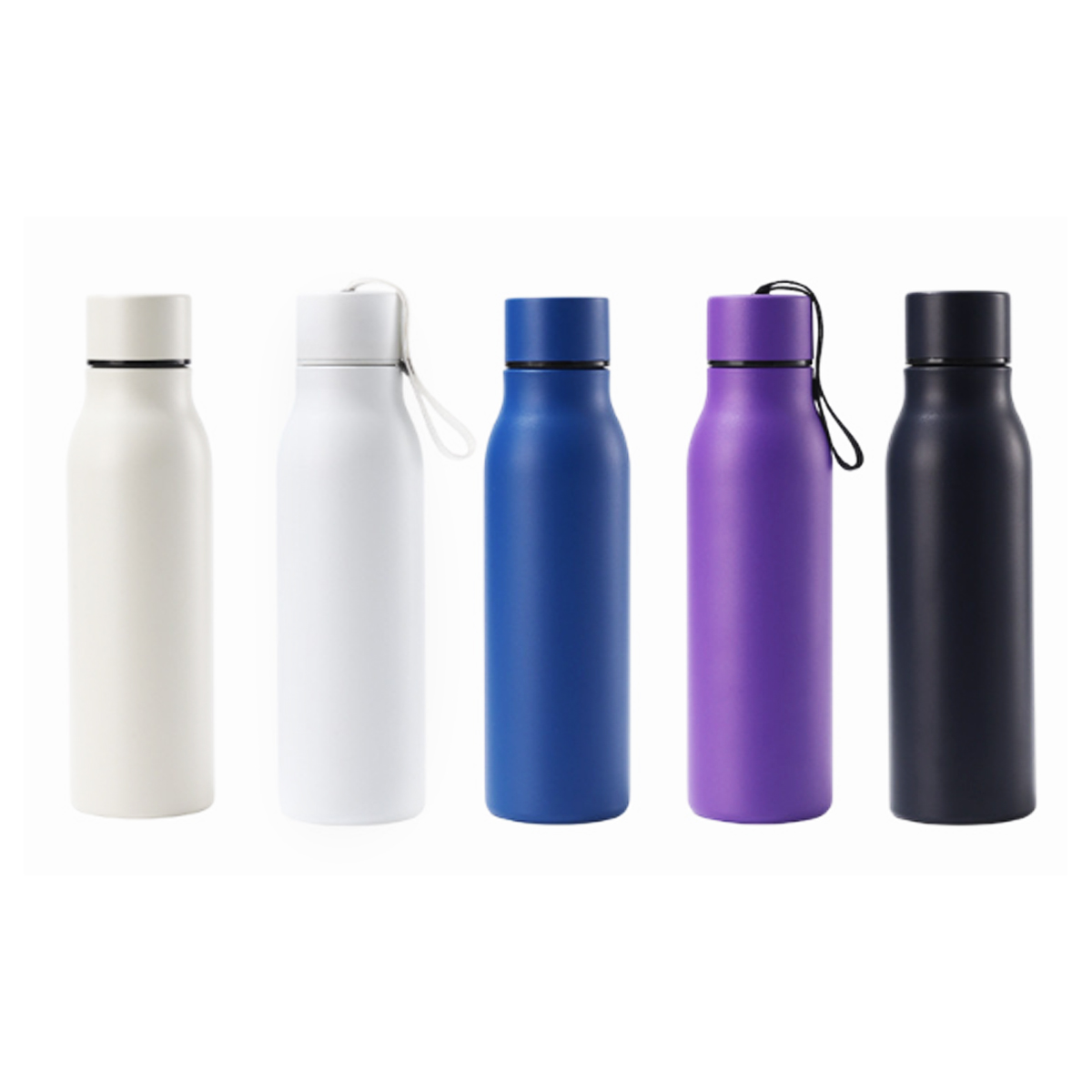 17/22Oz. Slim Vacuum Bottle with Strap Tumblers 3